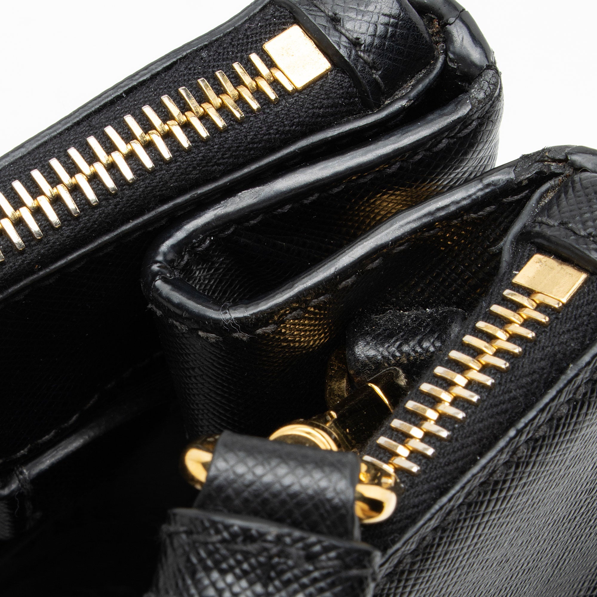 Prada Saffiano Lux Double Zip Medium Tote