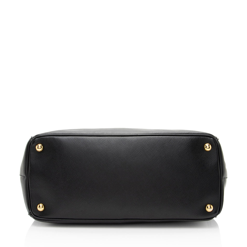 Prada Saffiano Lux Double Zip Medium Tote