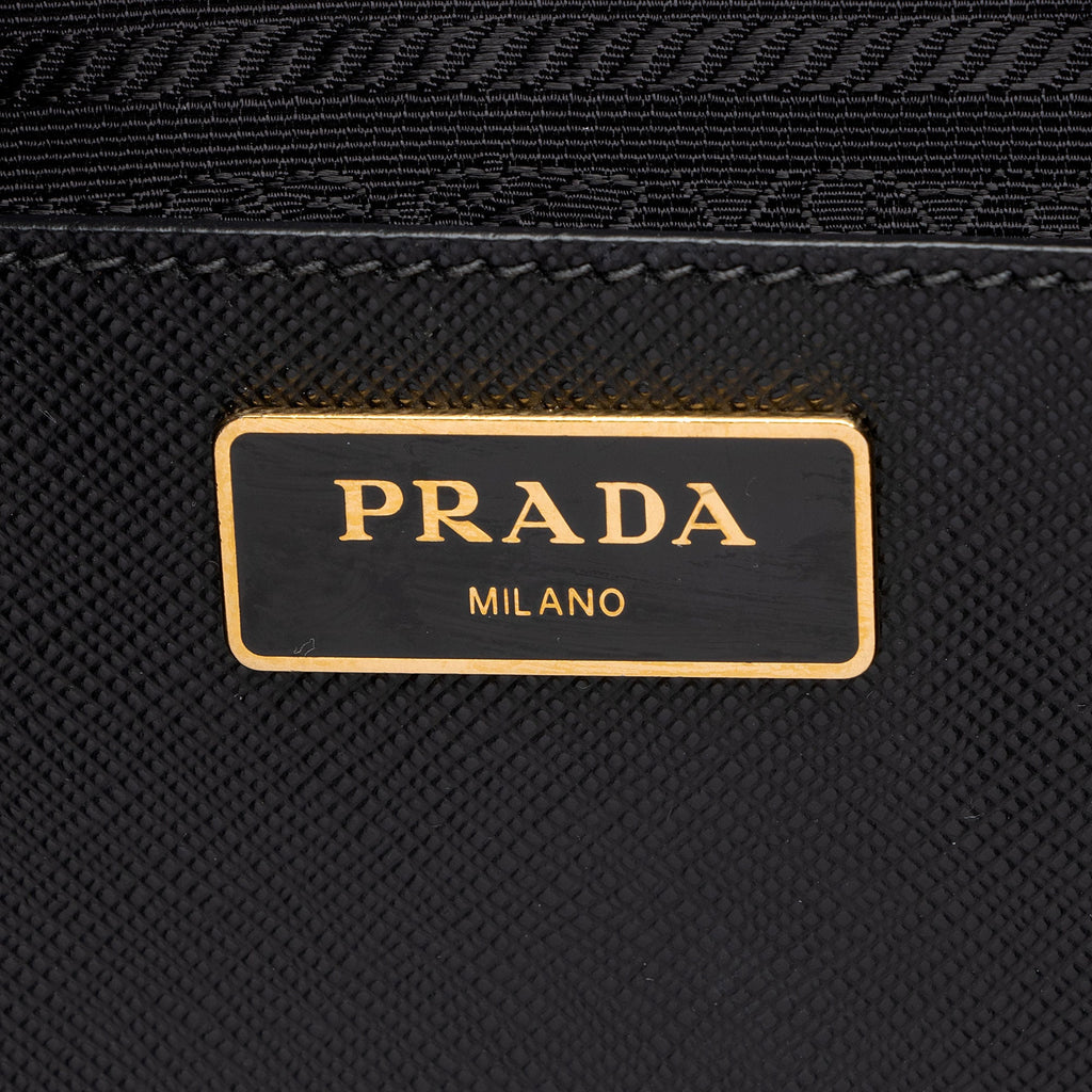 Prada Saffiano Lux Double Zip Medium Tote