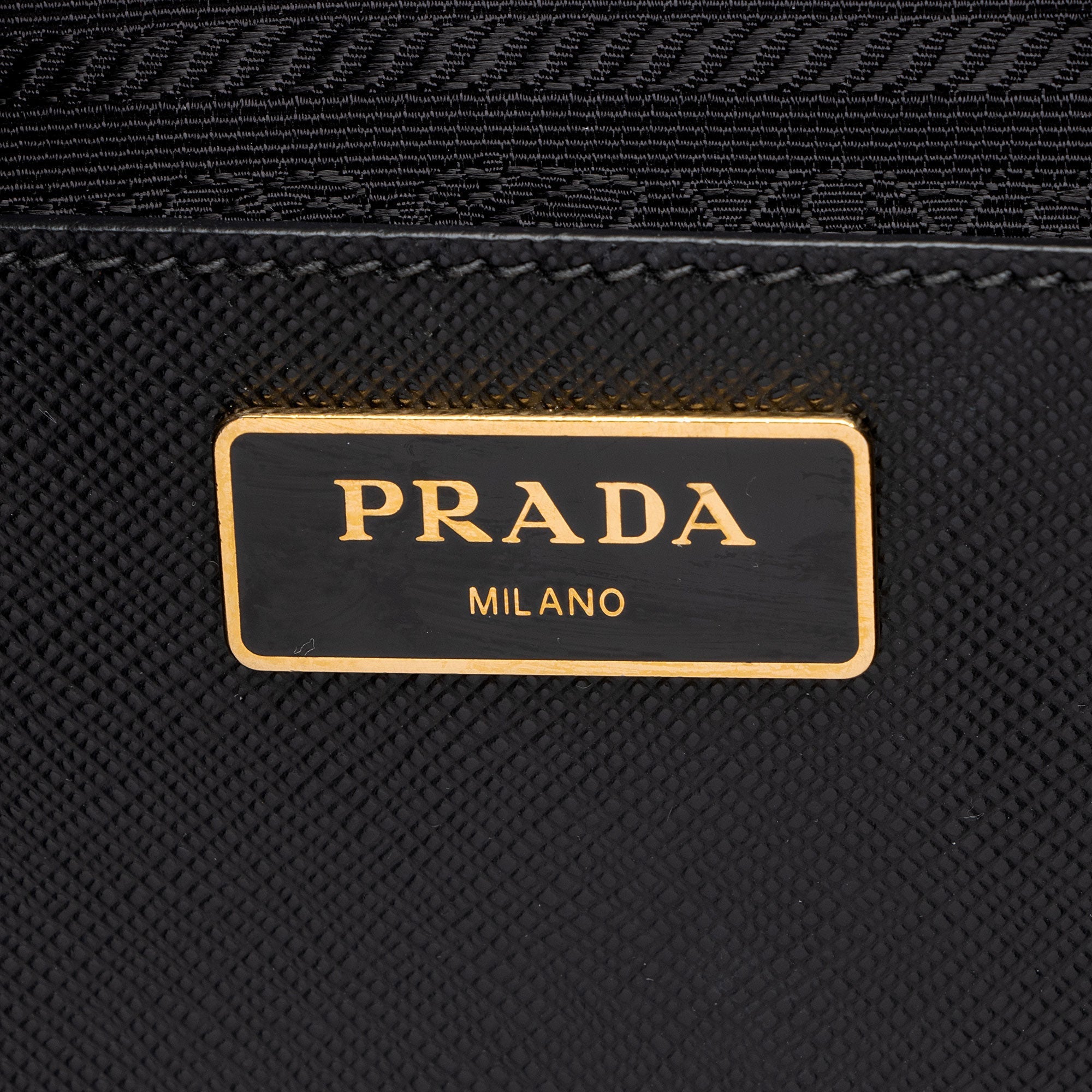 Prada Saffiano Lux Double Zip Medium Tote