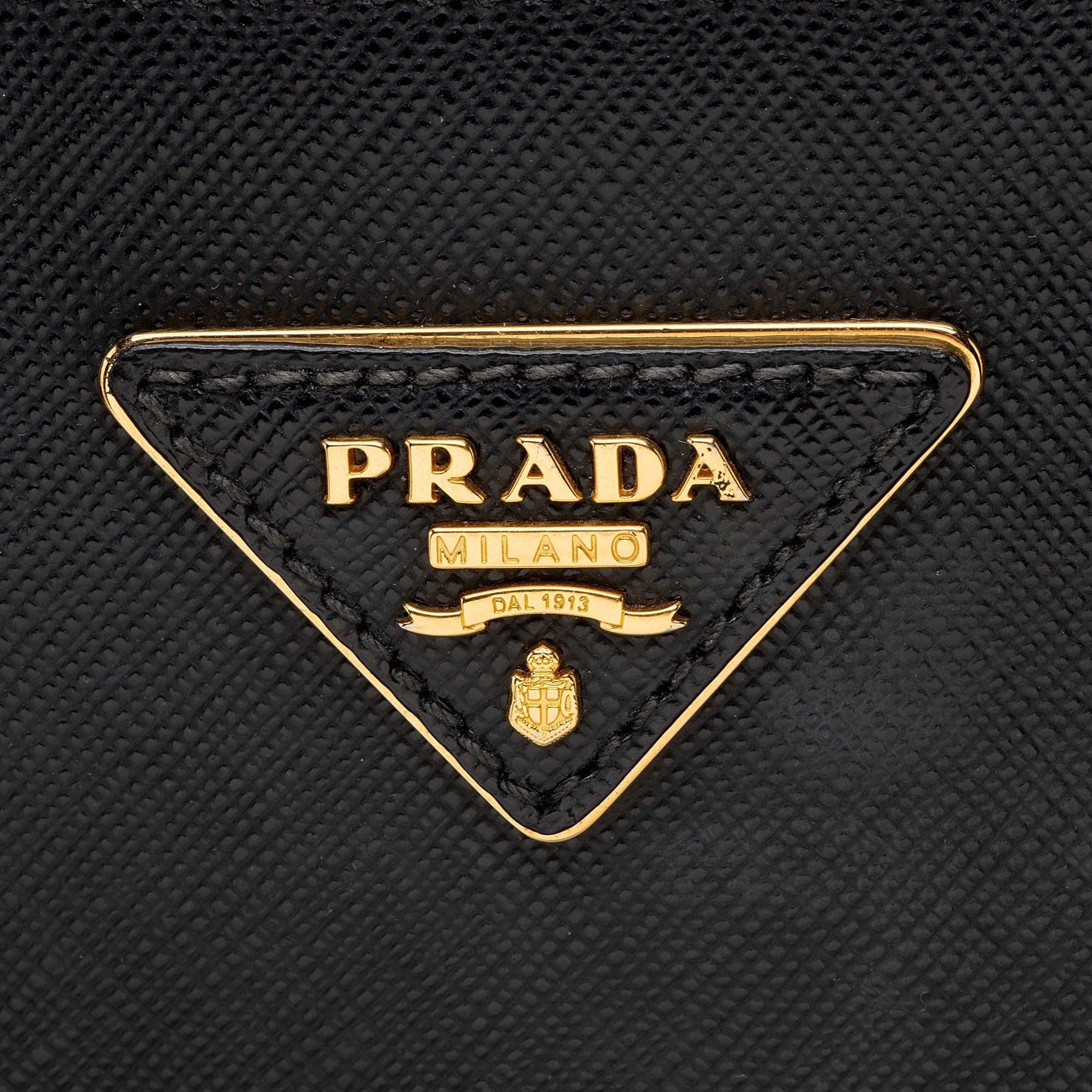 Prada Saffiano Lux Double Zip Medium Tote