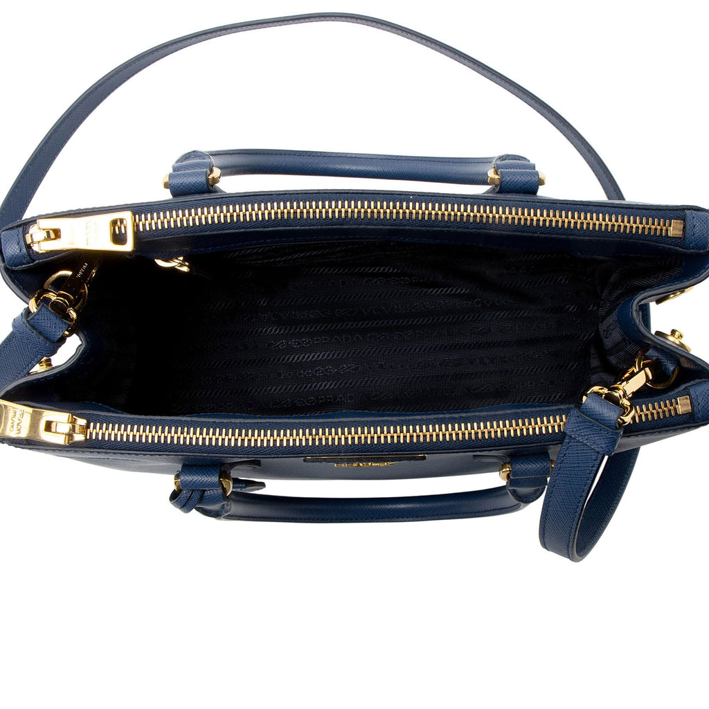 Prada Saffiano Lux Double Zip Medium Tote