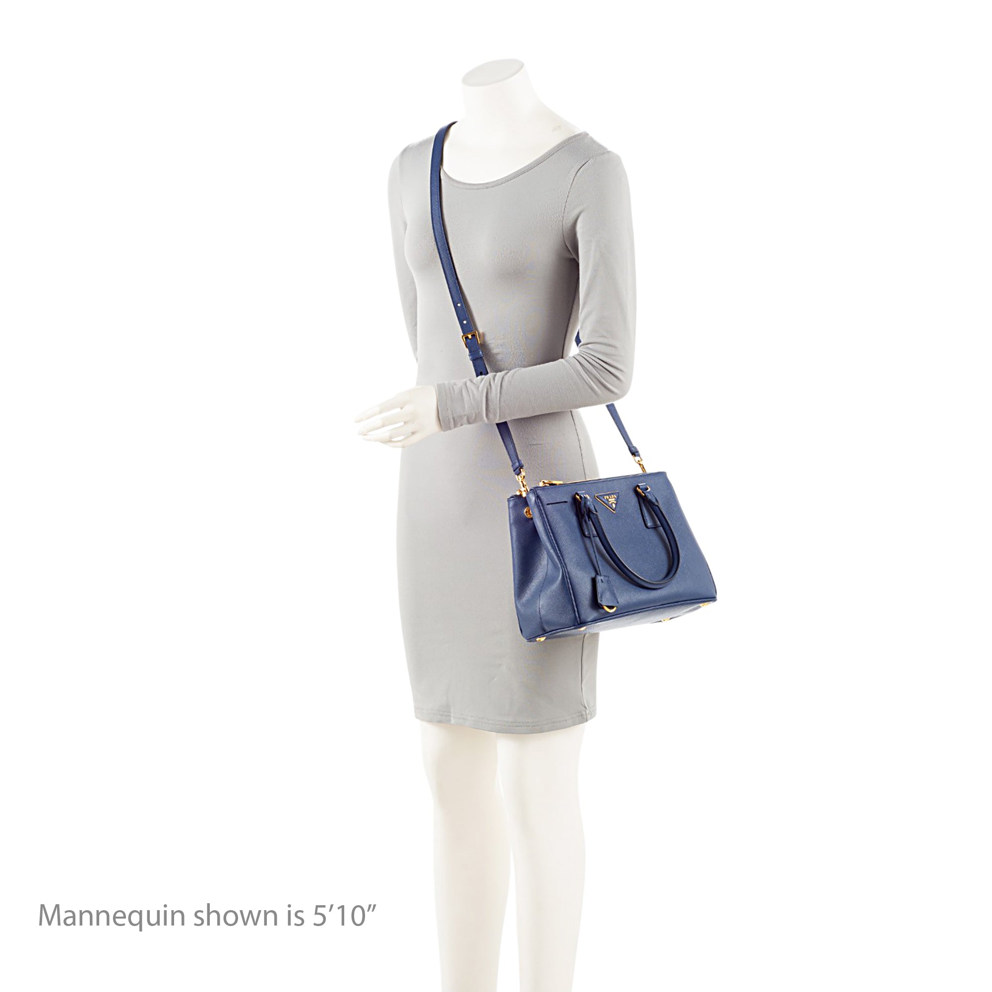 Prada Saffiano Lux Double Zip Medium Tote