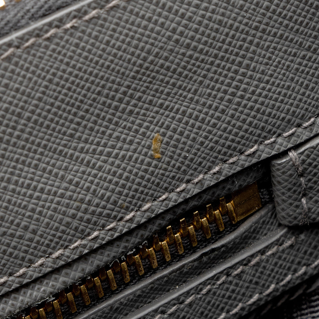 Prada Saffiano Lux Double Zip Medium Tote