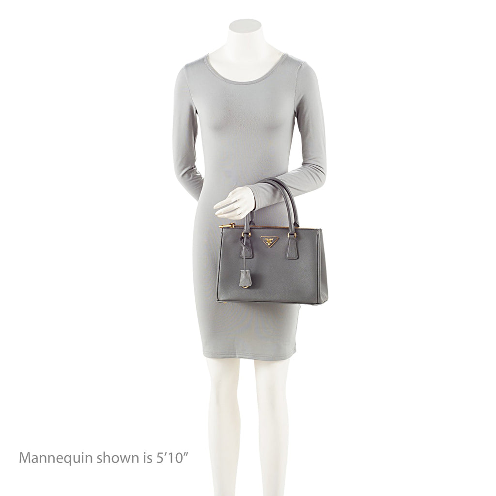 Prada Saffiano Lux Double Zip Medium Tote