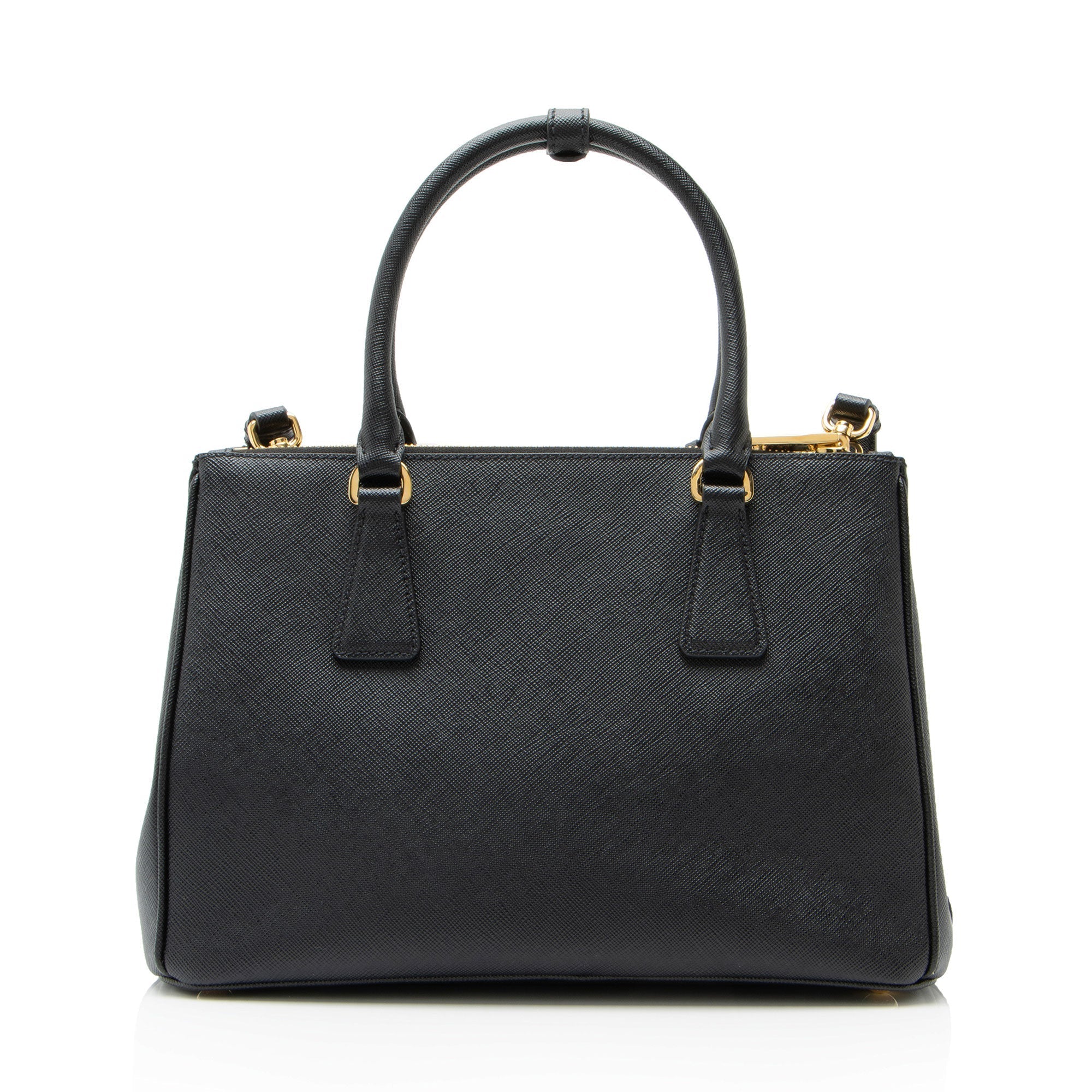 Prada Saffiano Lux Double Zip Medium Tote