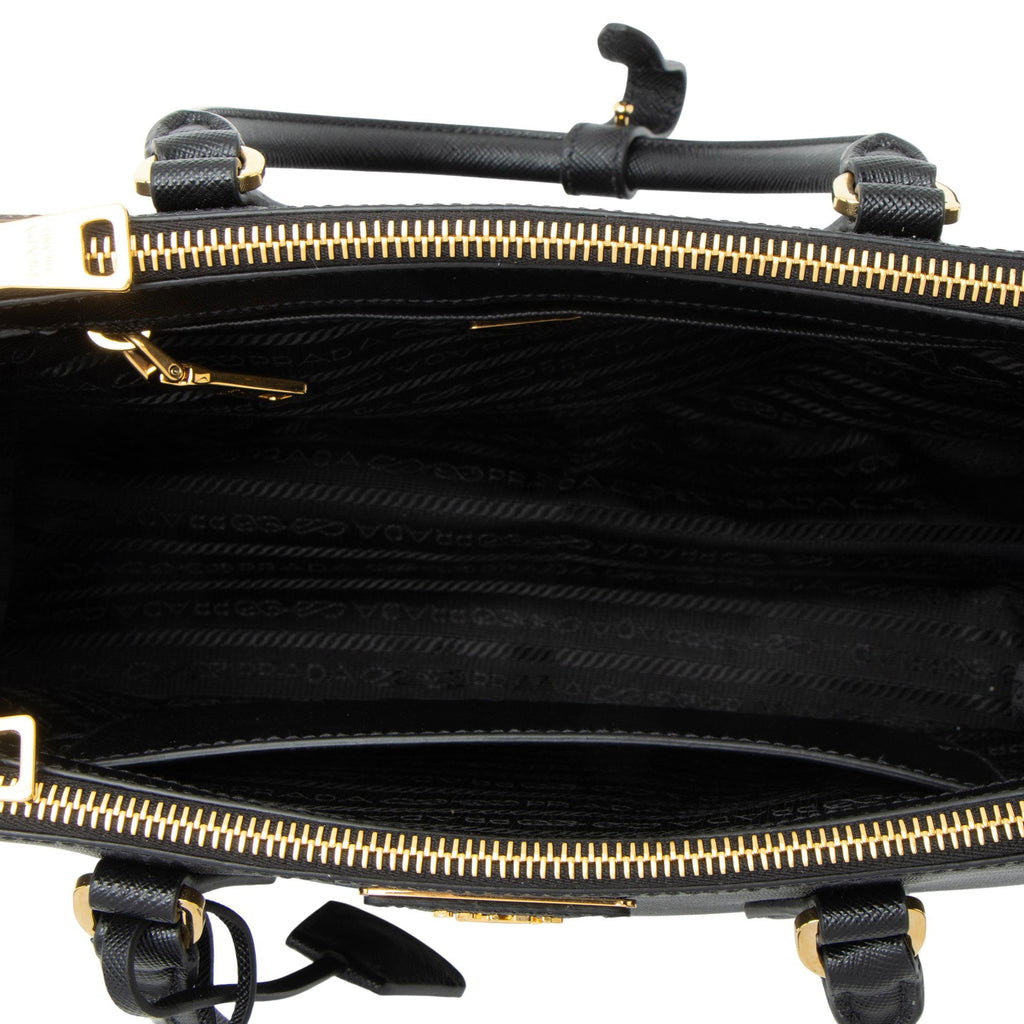 Prada Saffiano Lux Double Zip Medium Tote