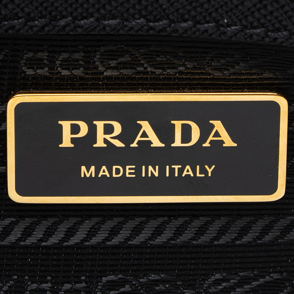 Prada Saffiano Lux Double Zip Medium Tote