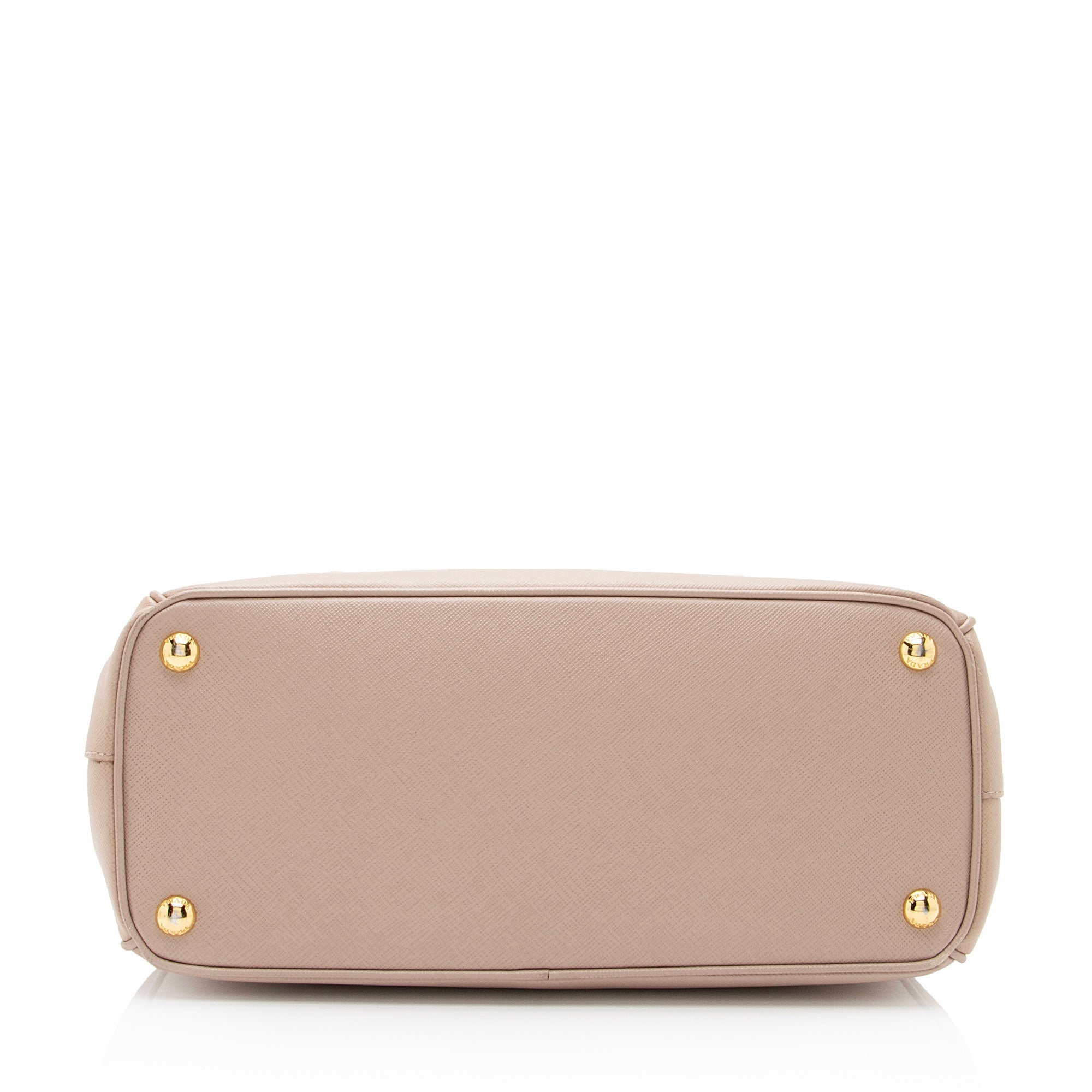 Prada Saffiano Lux Double Zip Small Tote (SHF-dNInWm)