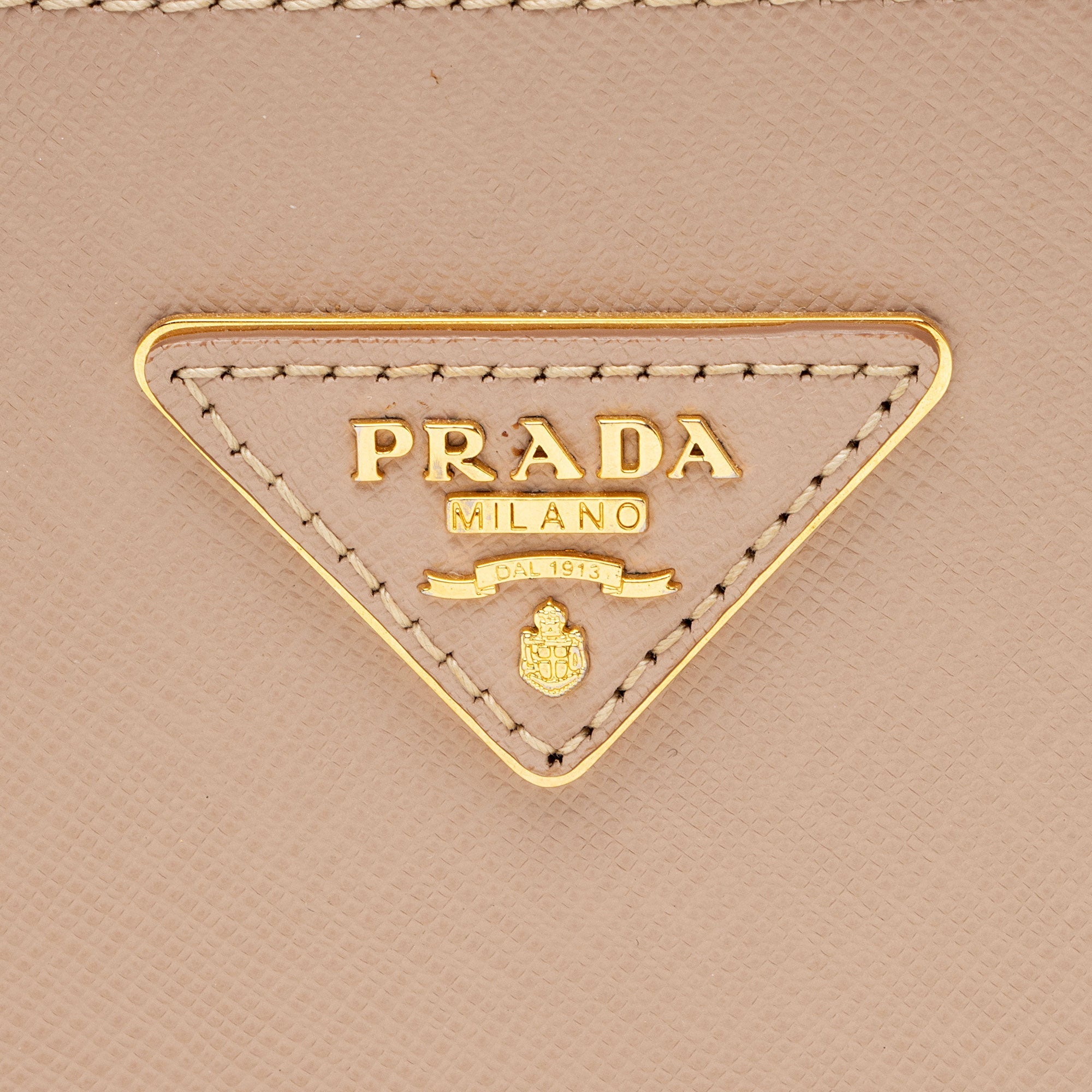 Prada Saffiano Lux Double Zip Small Tote (SHF-dNInWm)