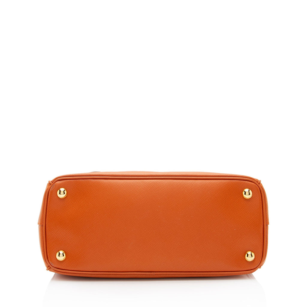 Prada Saffiano Lux Double Zip Small Tote (SHF-NOVFrz)