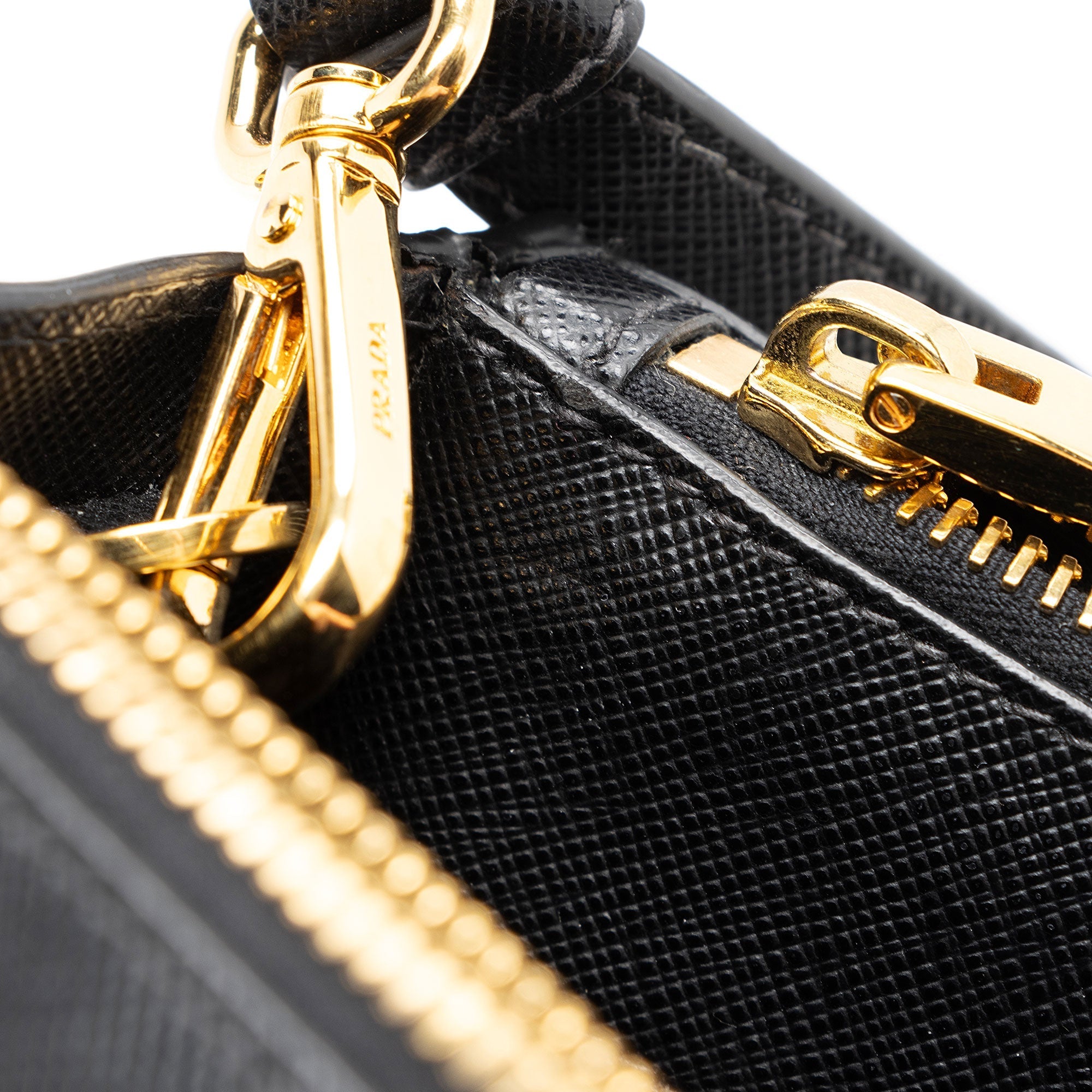 Prada Saffiano Lux Double Zip Small Tote (SHF-lqv9hG)