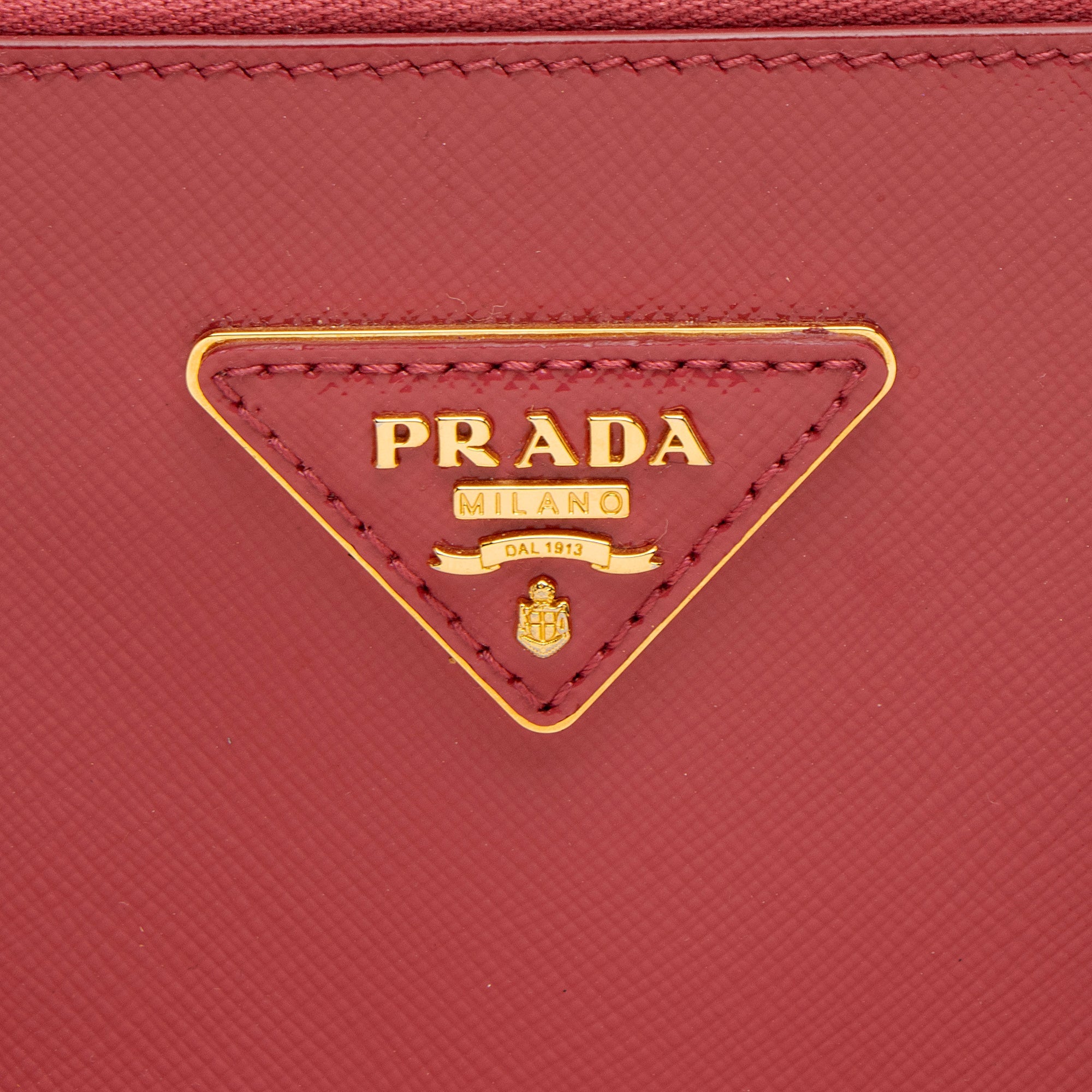 Prada Saffiano Lux Double Zip Small Tote (SHF-FZ8BIg)