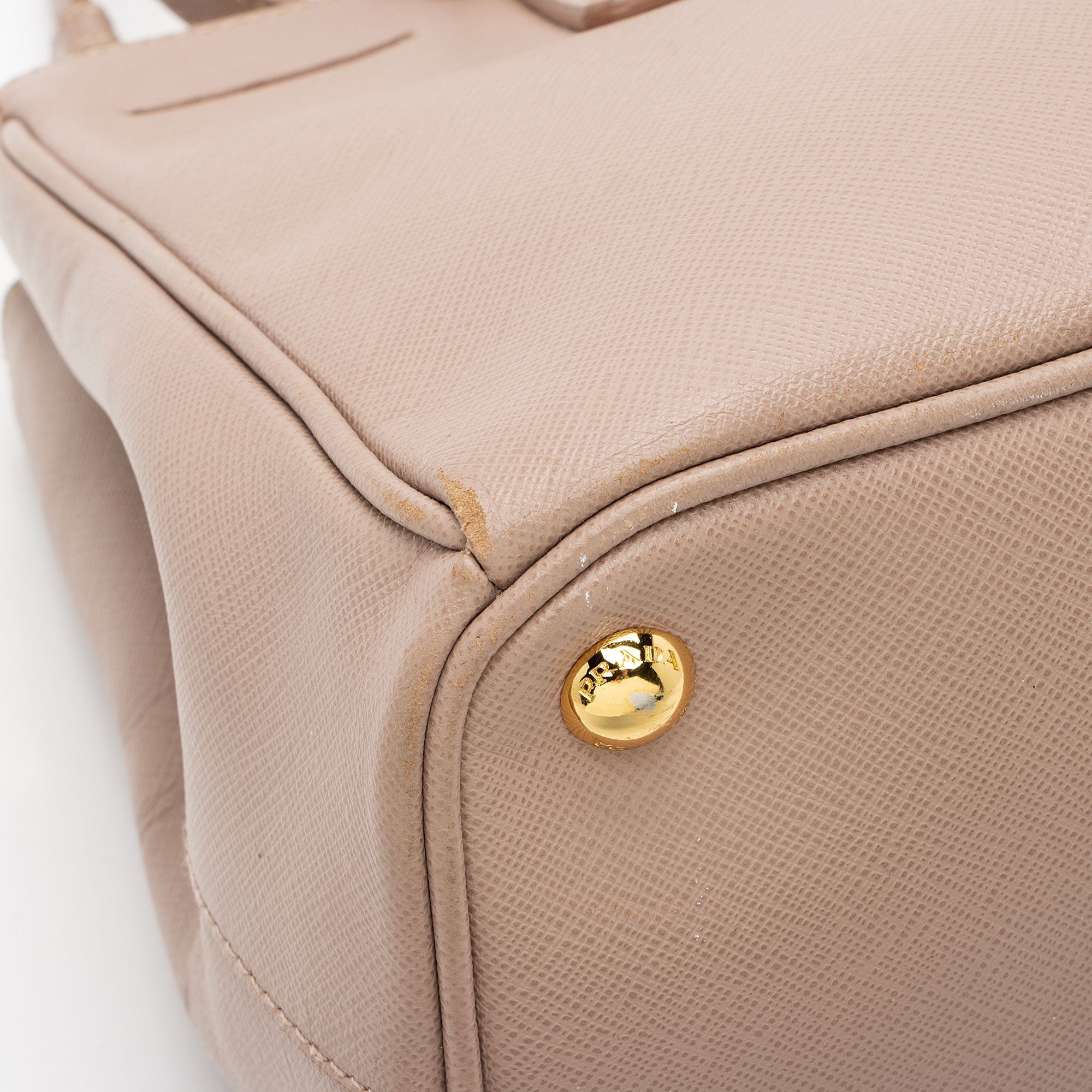 Prada Saffiano Lux Double Zip Small Tote