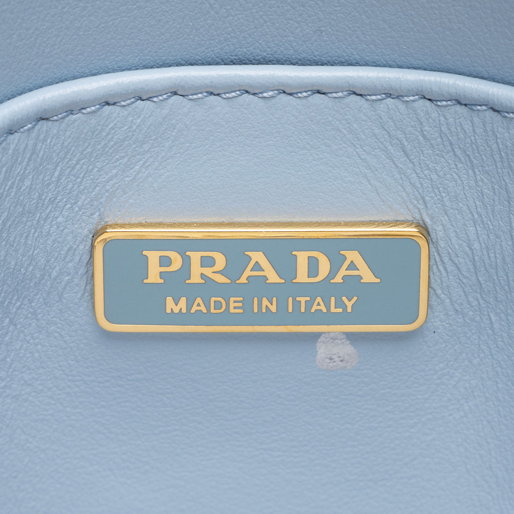 Prada Saffiano Lux Embossed Logo Small Tote