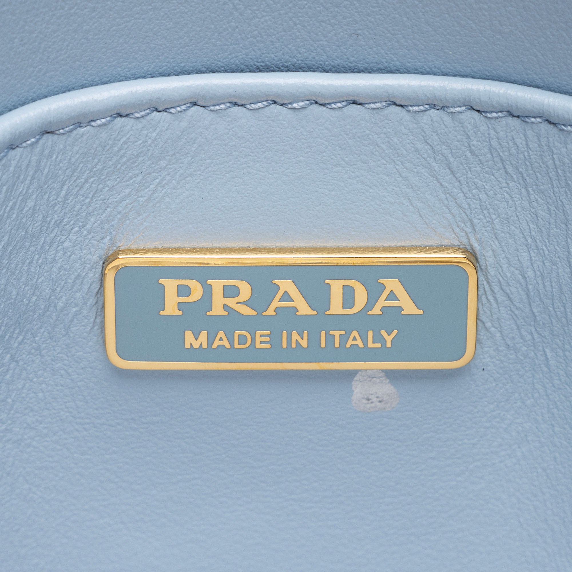 Prada Saffiano Lux Embossed Logo Small Tote
