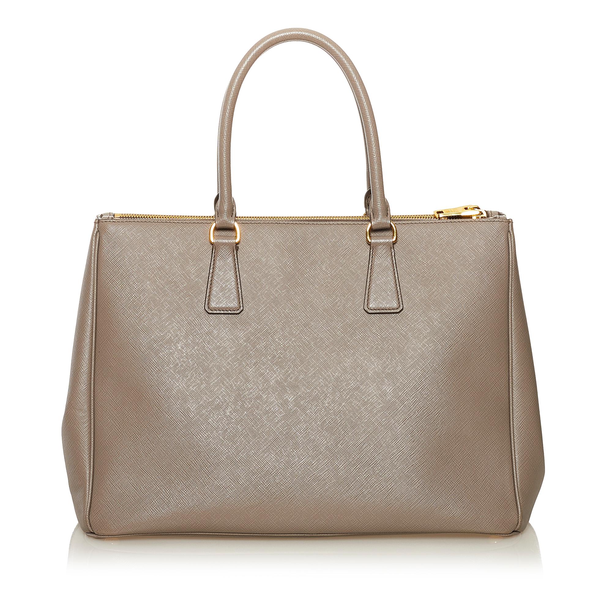 Prada Saffiano Lux Galleria Double Zip Tote Bag (SHG-35054)