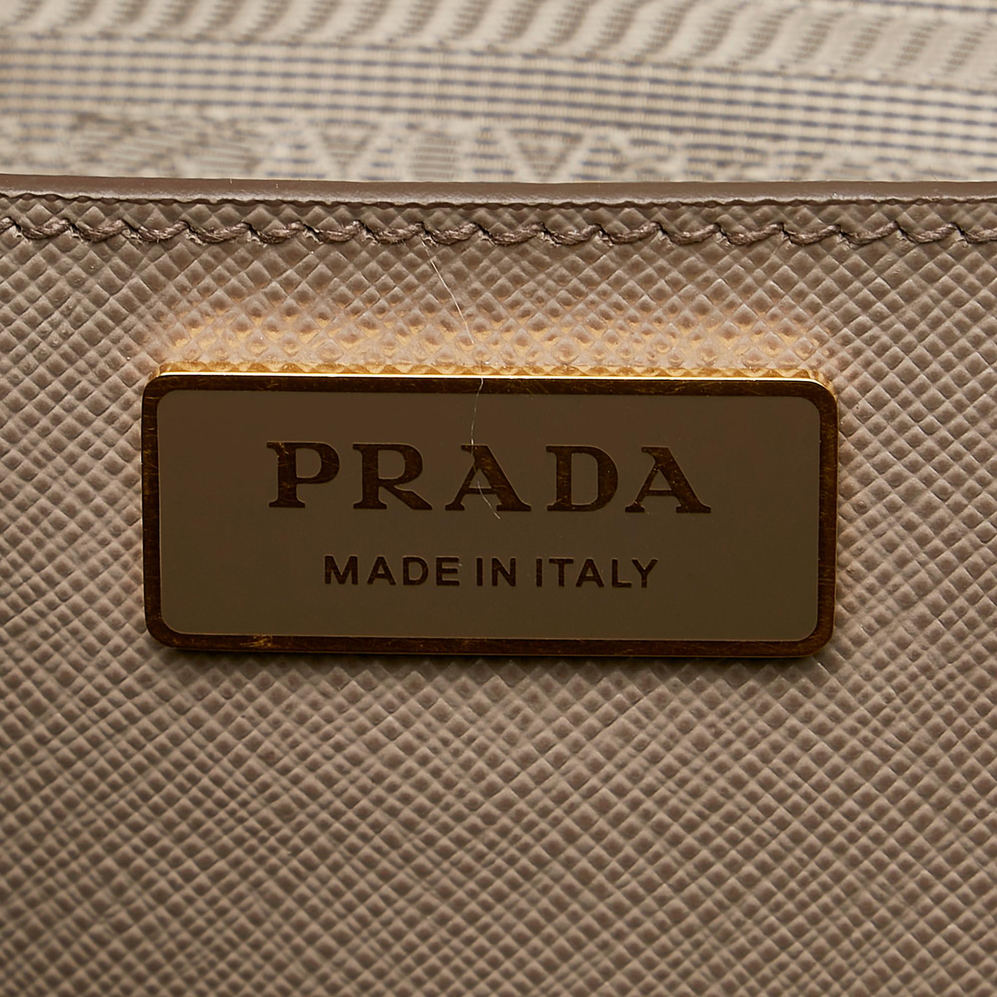 Prada Saffiano Lux Galleria Double Zip Tote Bag (SHG-35054)