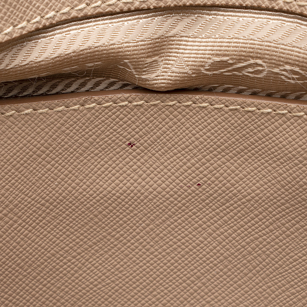 Prada Saffiano Lux Leather Double-Zip Small Tote (SHF-20484)