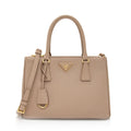 Prada Saffiano Lux Leather Double-Zip Small Tote (SHF-20484)