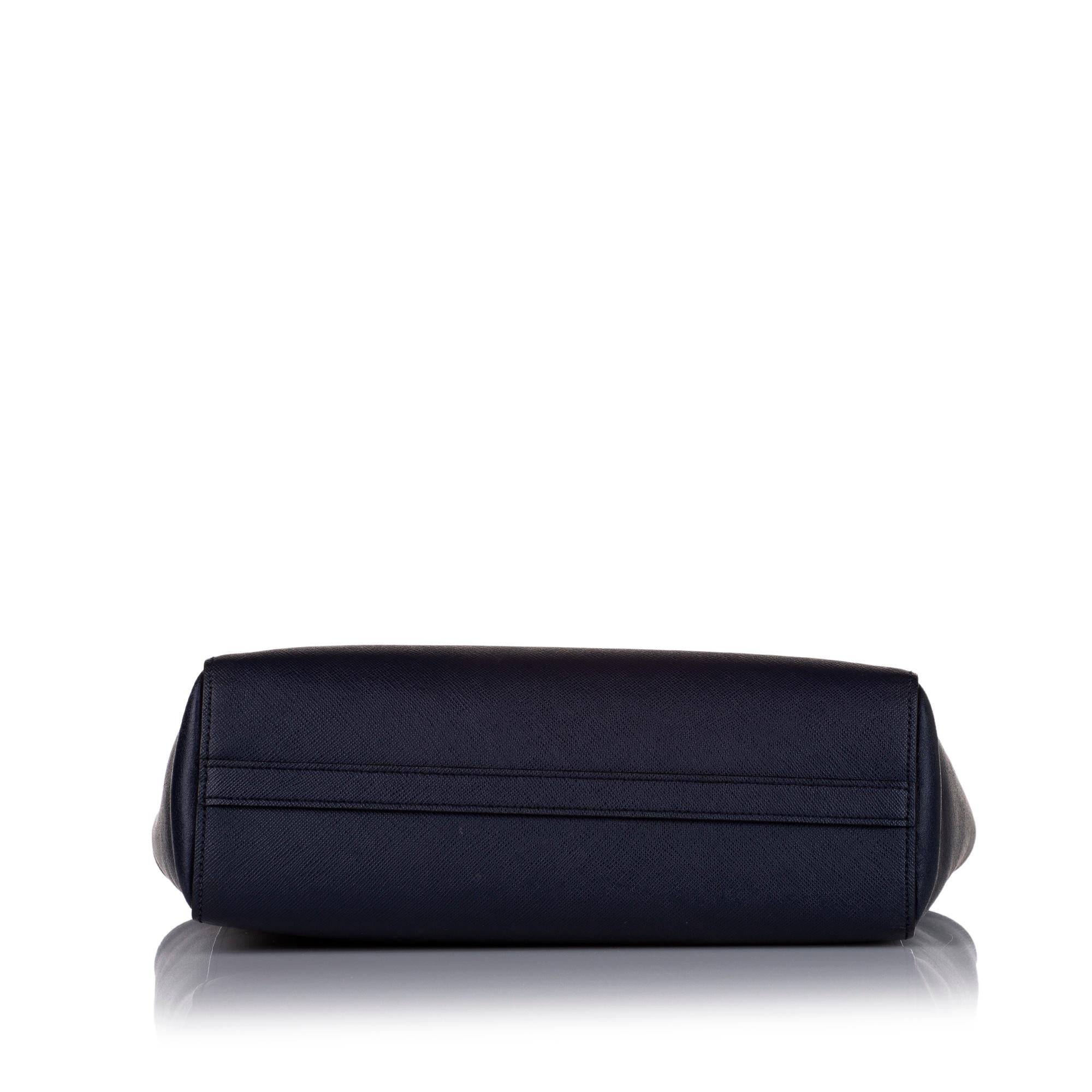Prada Saffiano Lux & City Calf Zip Tote (SHG-34947)
