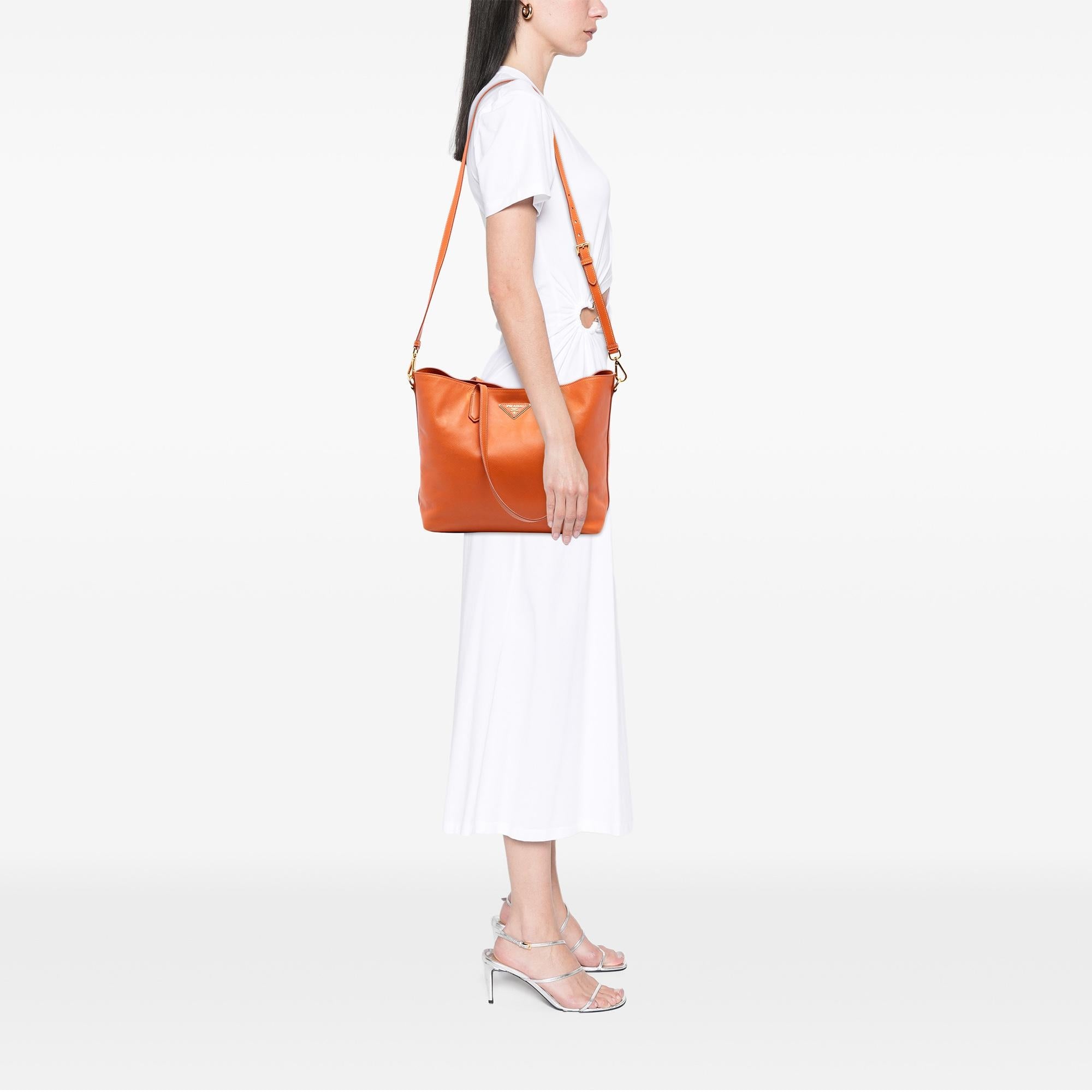 Prada Saffiano Open Convertible Tote