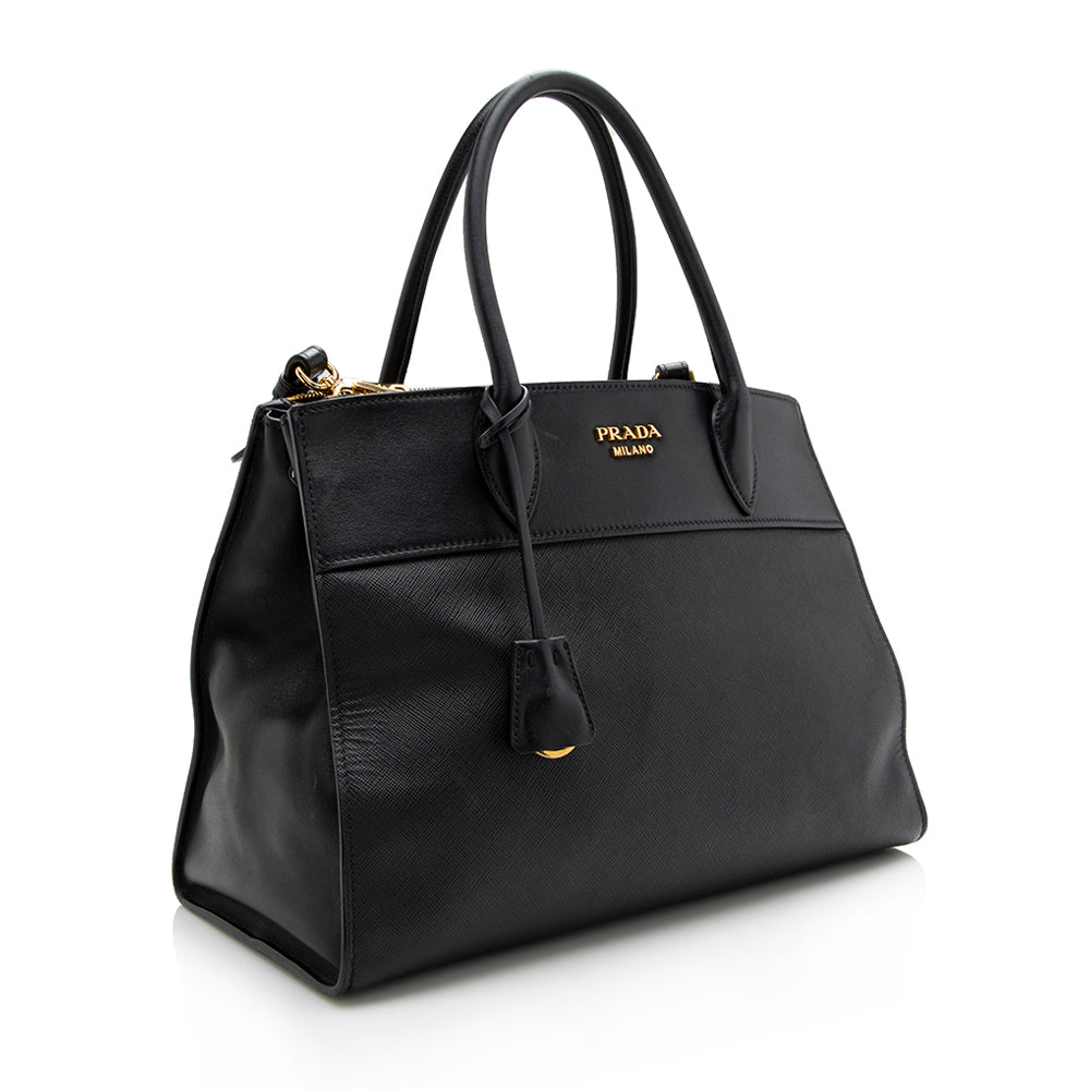Prada Saffiano Paradigme Tote (SHF-17394)