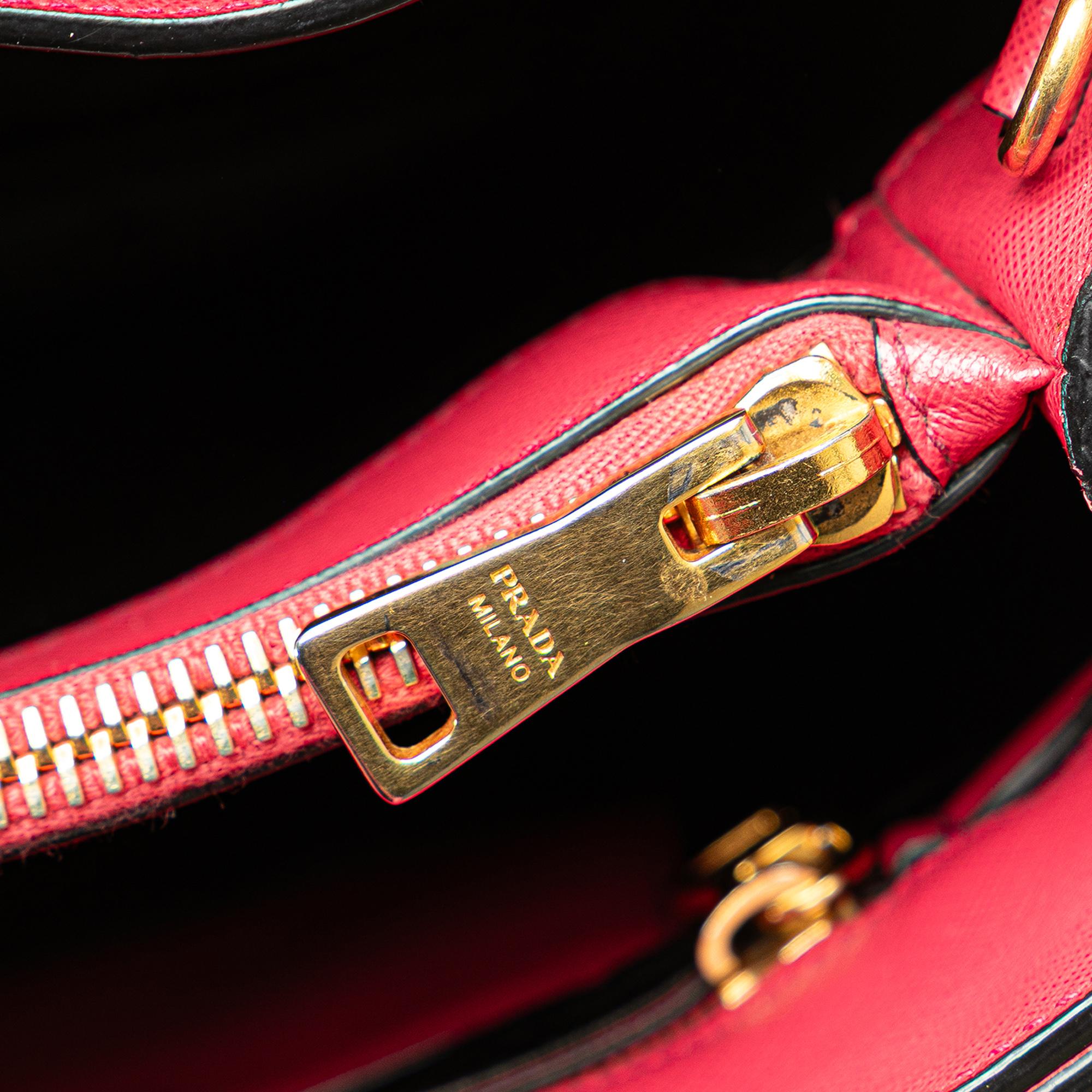 Prada Saffiano Soft Triple Pocket Tote