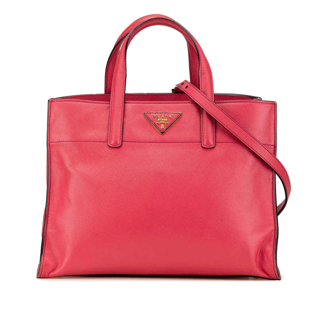 Prada Saffiano Soft Triple Pocket Tote