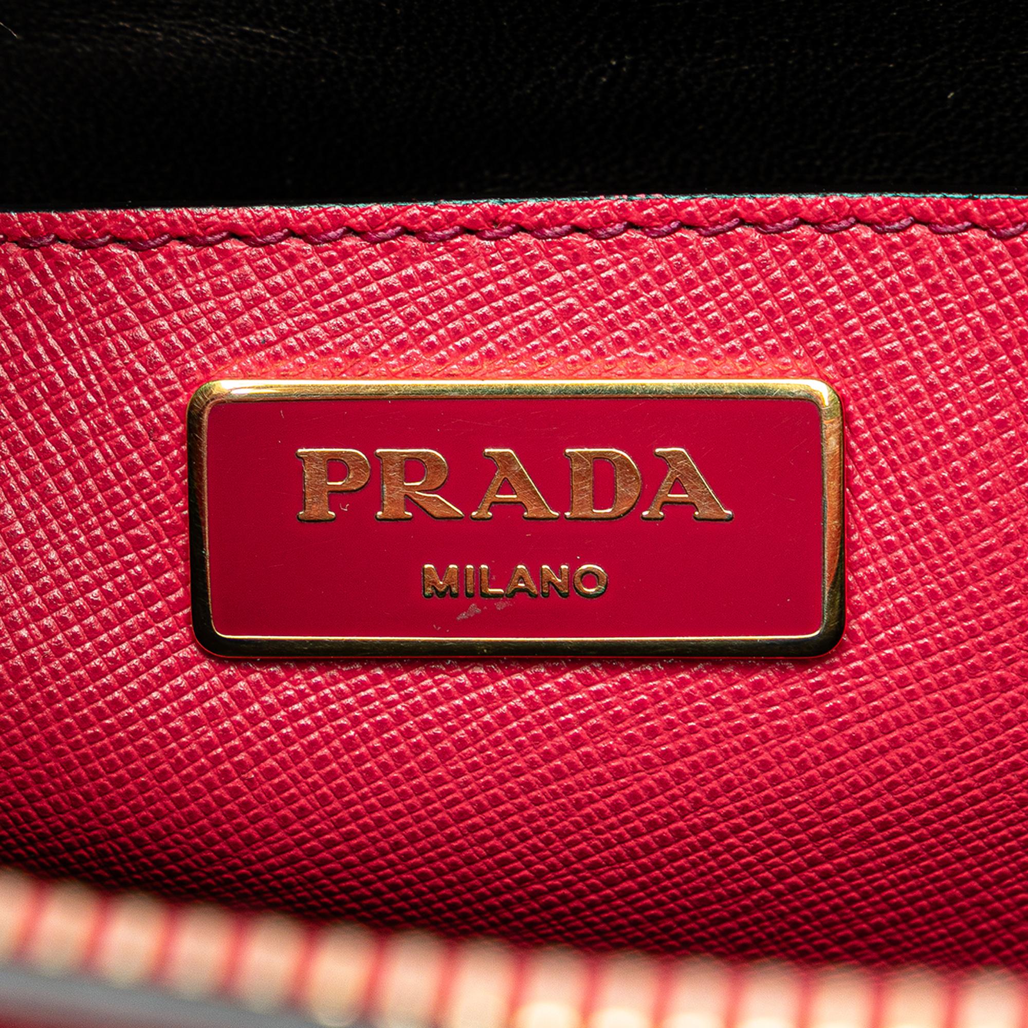 Prada Saffiano Soft Triple Pocket Tote
