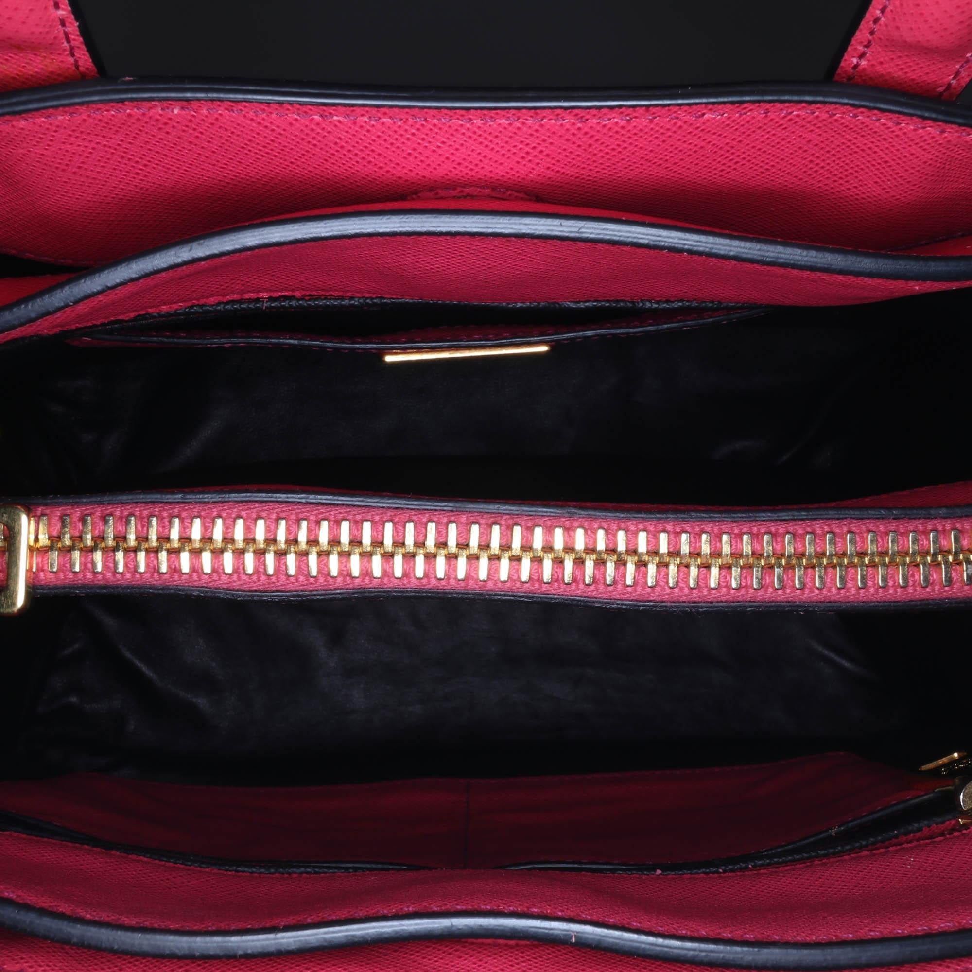 Prada Saffiano Soft Triple Pocket Tote