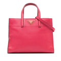 Prada Saffiano Soft Triple Pocket Tote