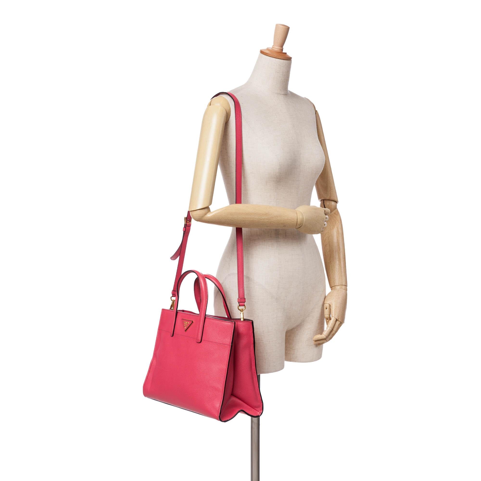 Prada Saffiano Soft Triple Pocket Tote