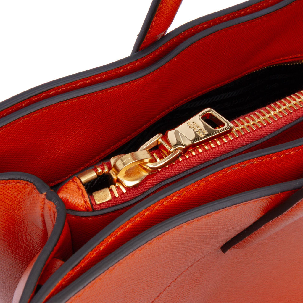 Prada Saffiano Soft Triple Pocket Tote