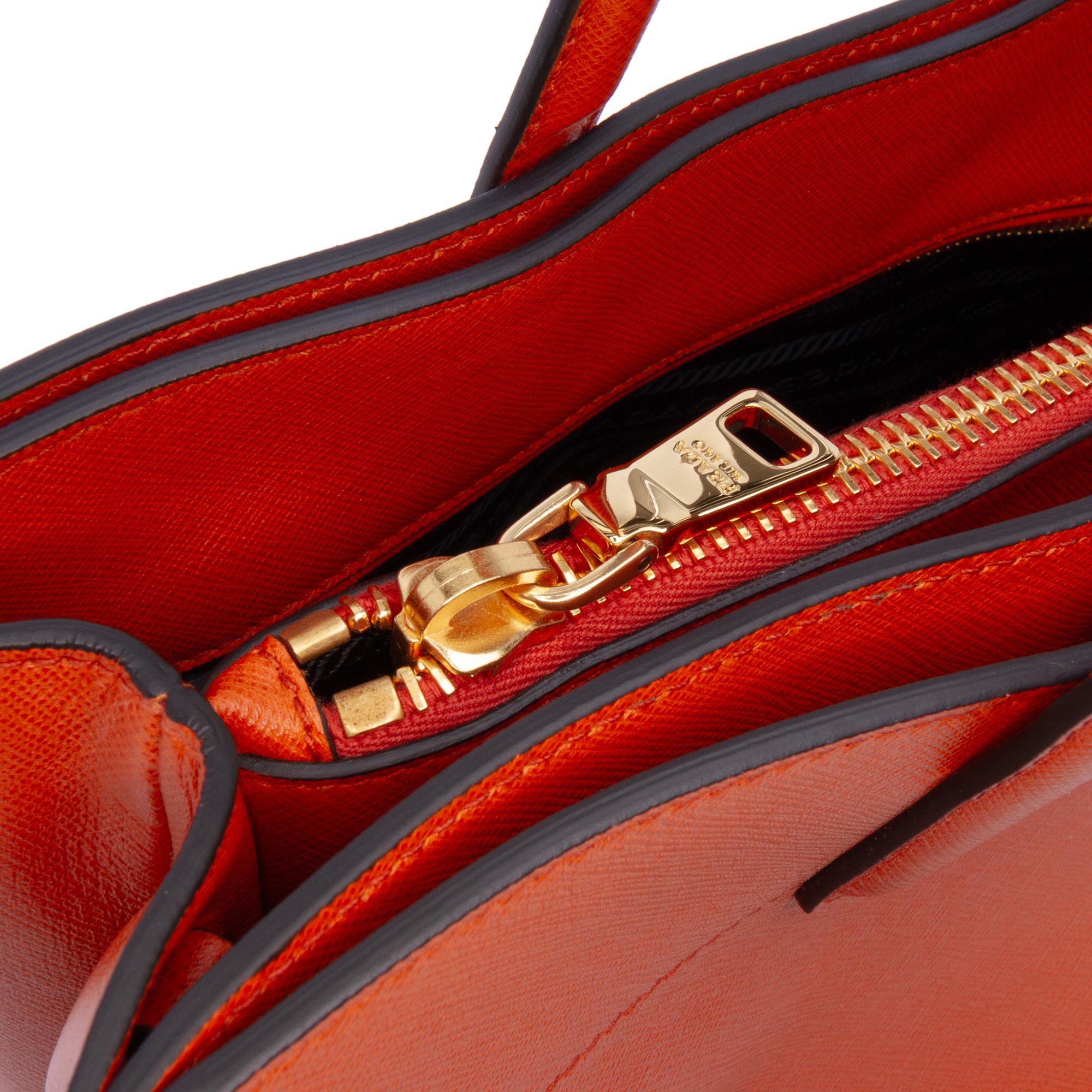 Prada Saffiano Soft Triple Pocket Tote