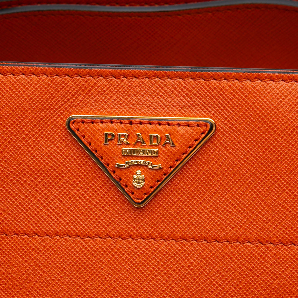 Prada Saffiano Soft Triple Pocket Tote