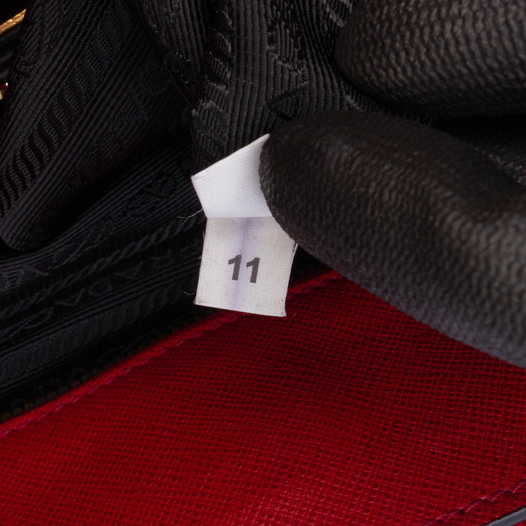 Prada Saffiano Soft Triple Pocket Tote