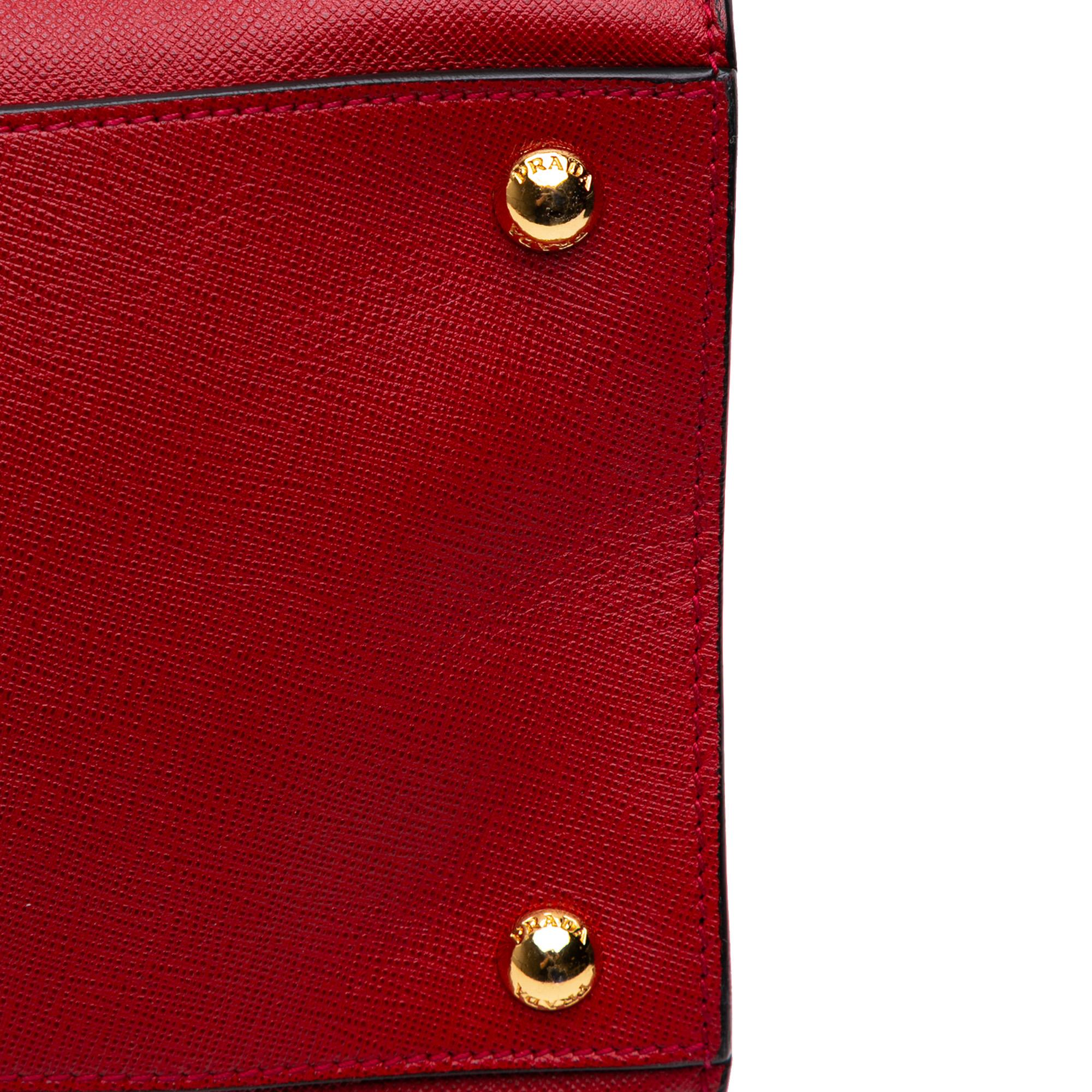 Prada Saffiano Soft Triple Pocket Tote
