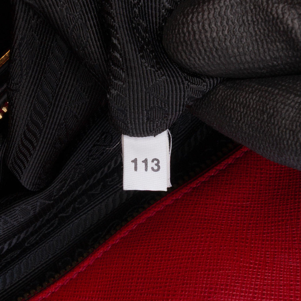 Prada Saffiano Soft Triple Pocket Tote