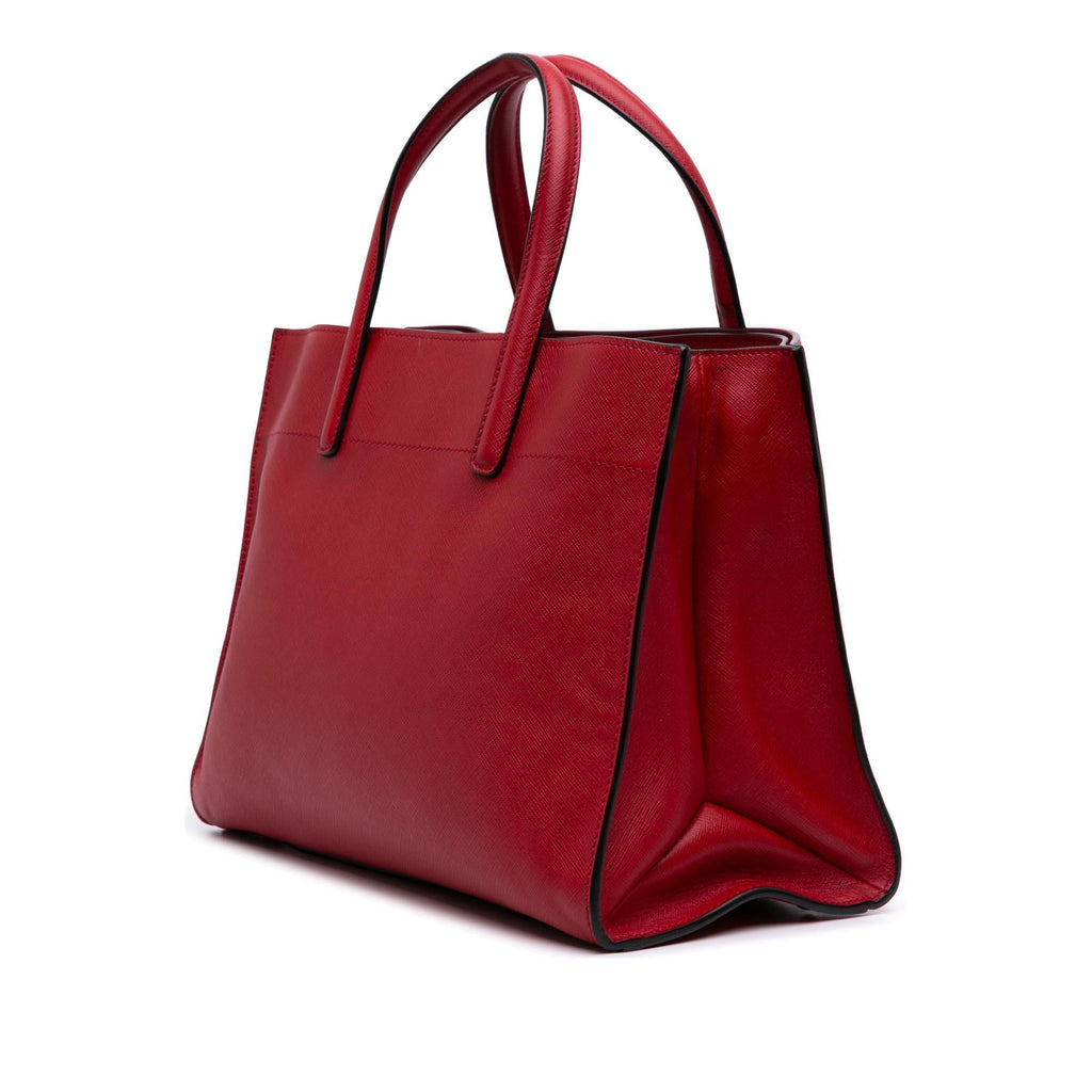 Prada Saffiano Soft Triple Pocket Tote