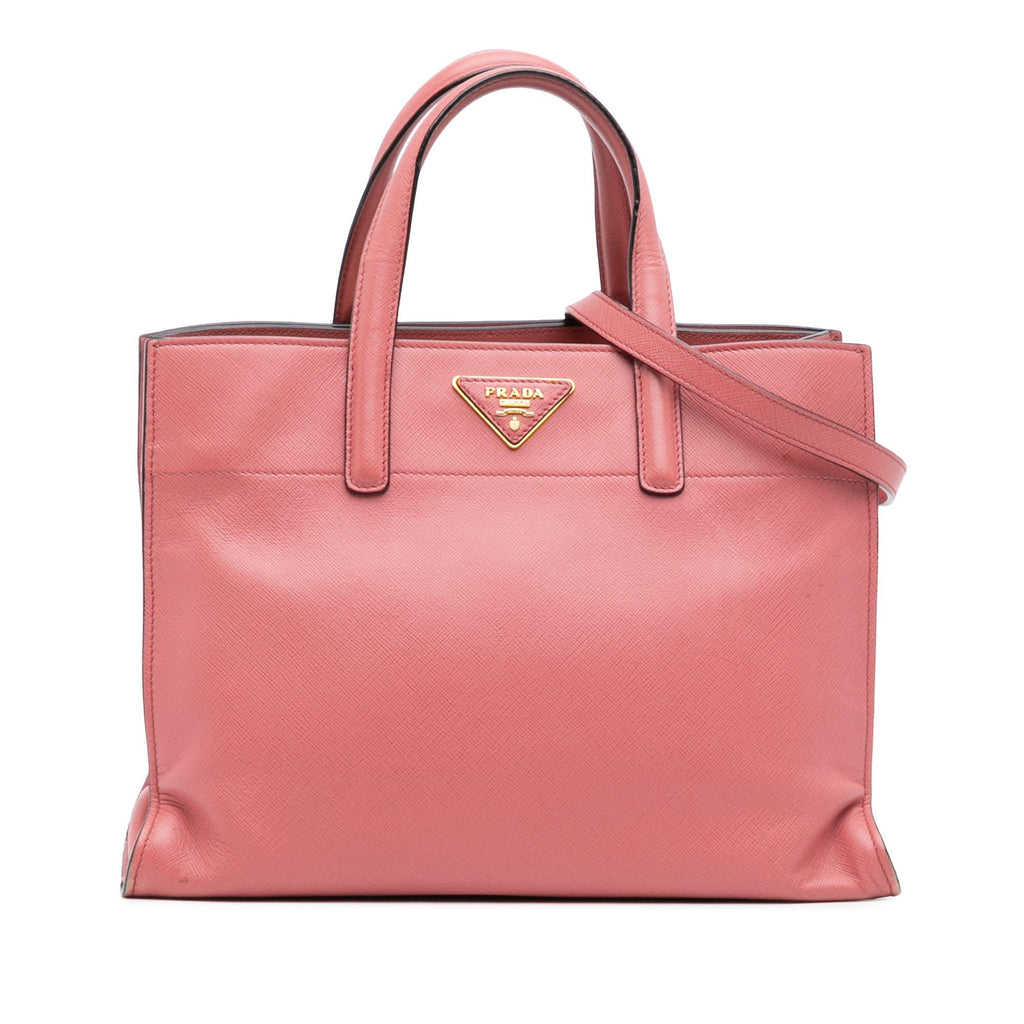 Prada Saffiano Soft Triple Pocket Tote