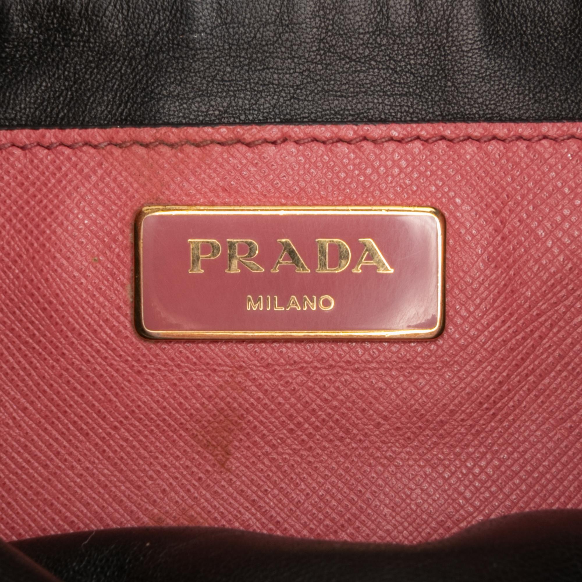 Prada Saffiano Soft Triple Pocket Tote