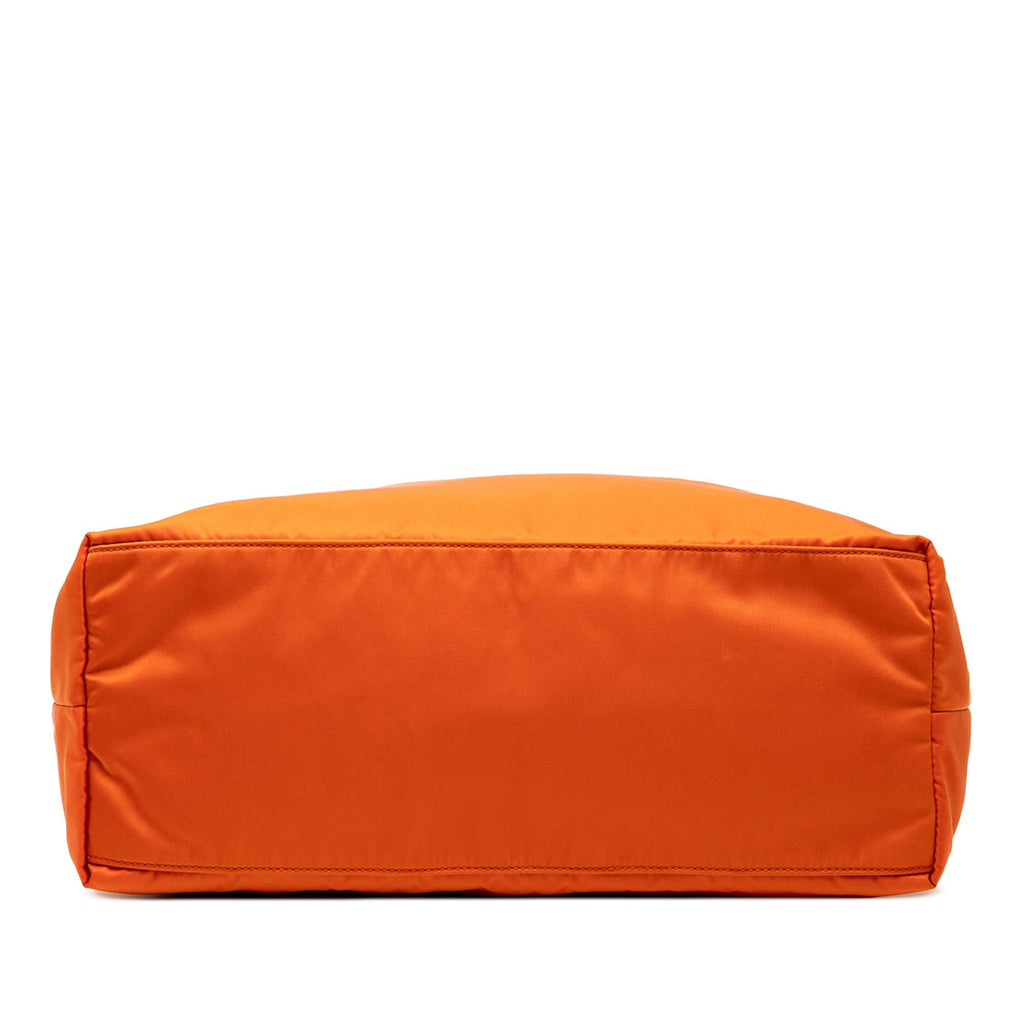 Prada Saffiano Trimmed Tessuto Open Convertible Tote