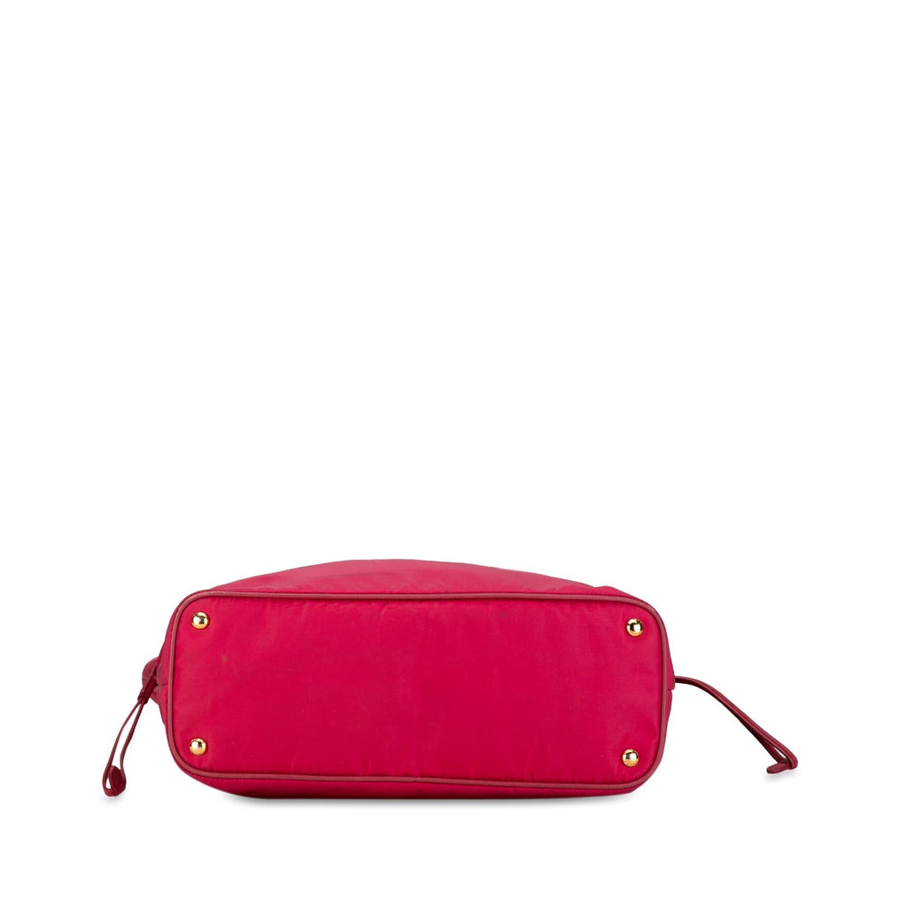 Prada Saffiano-Trimmed Tessuto Tote (SHG-69obRG)