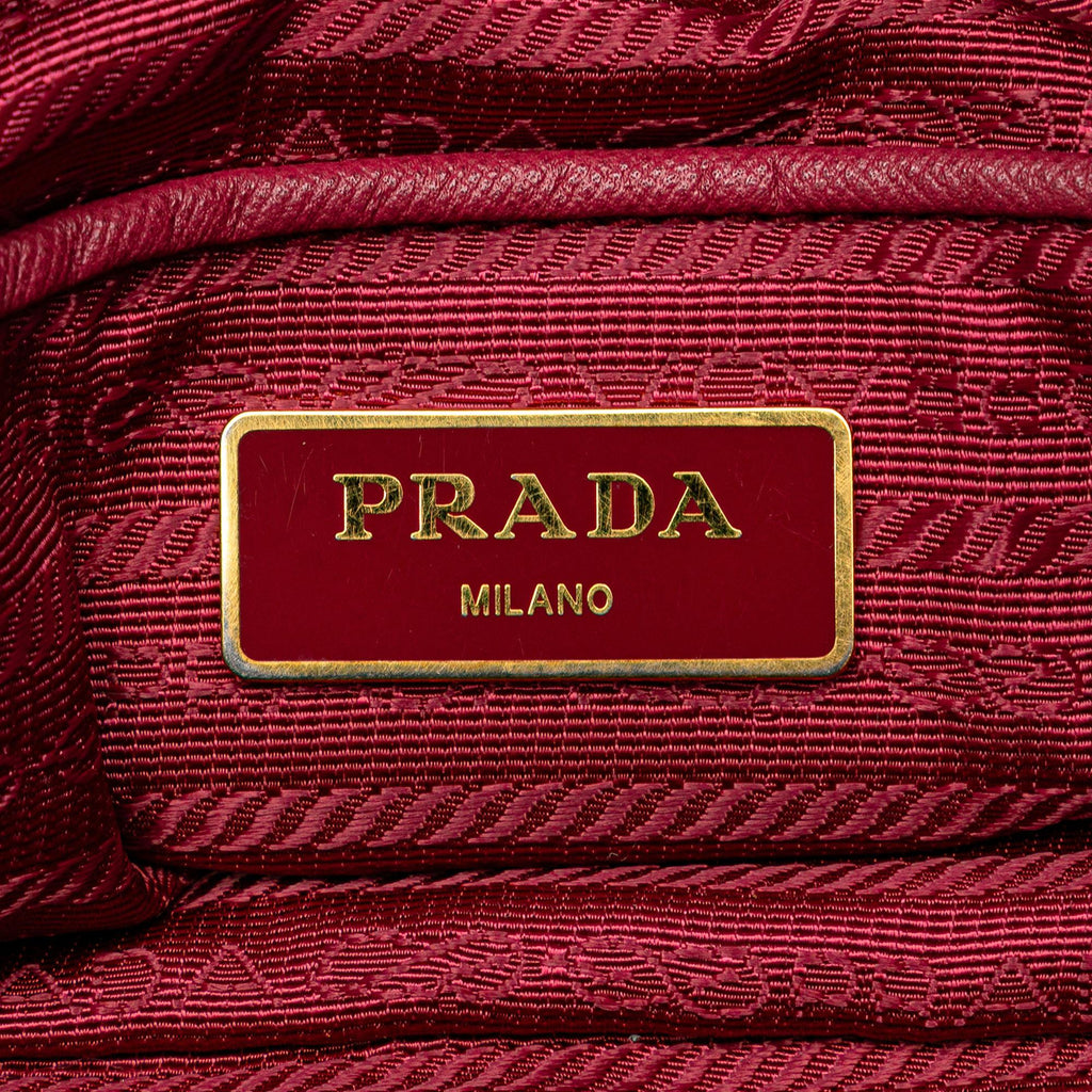 Prada Saffiano-Trimmed Tessuto Tote (SHG-69obRG)