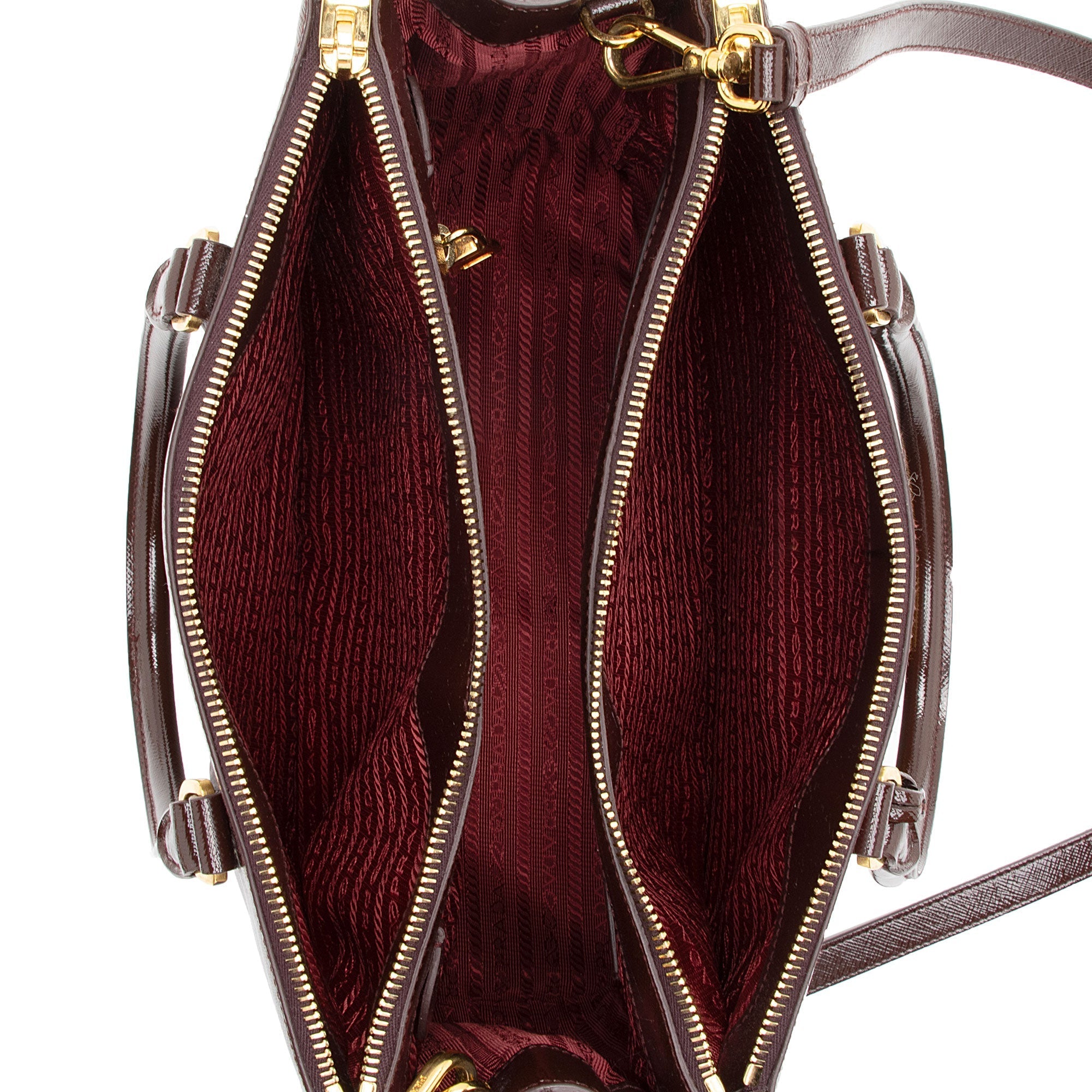 Prada Saffiano Vernice Pocket Tote (SHF-o81NNV)