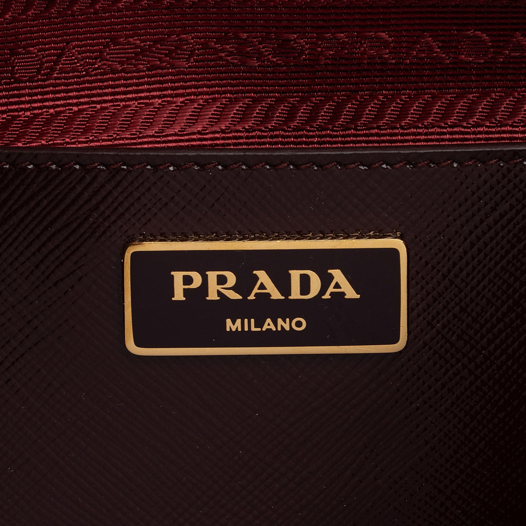 Prada Saffiano Vernice Pocket Tote (SHF-o81NNV)