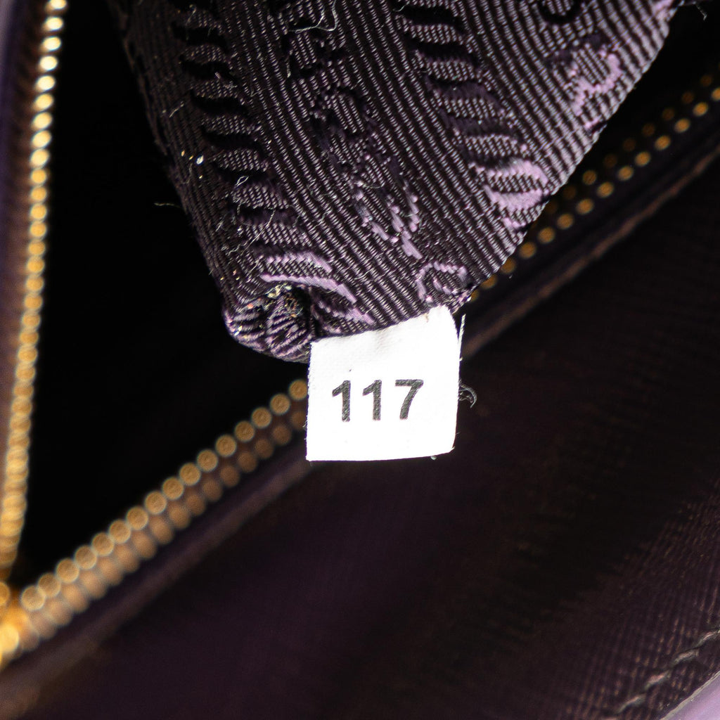 Prada Saffiano Vernice Parabole Tote