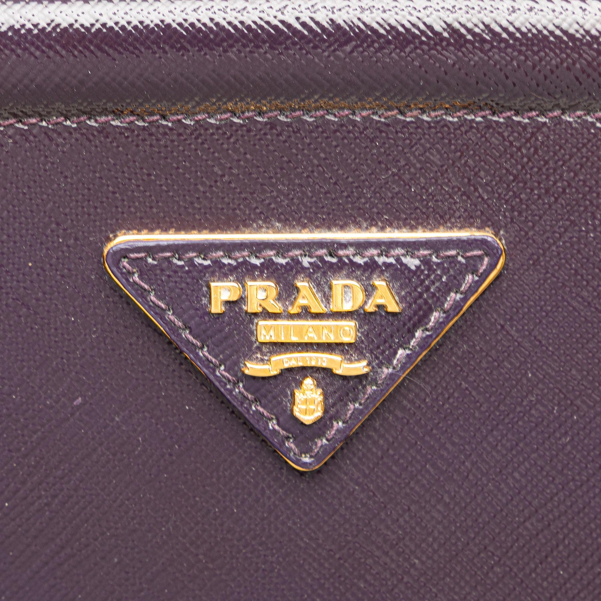 Prada Saffiano Vernice Parabole Tote