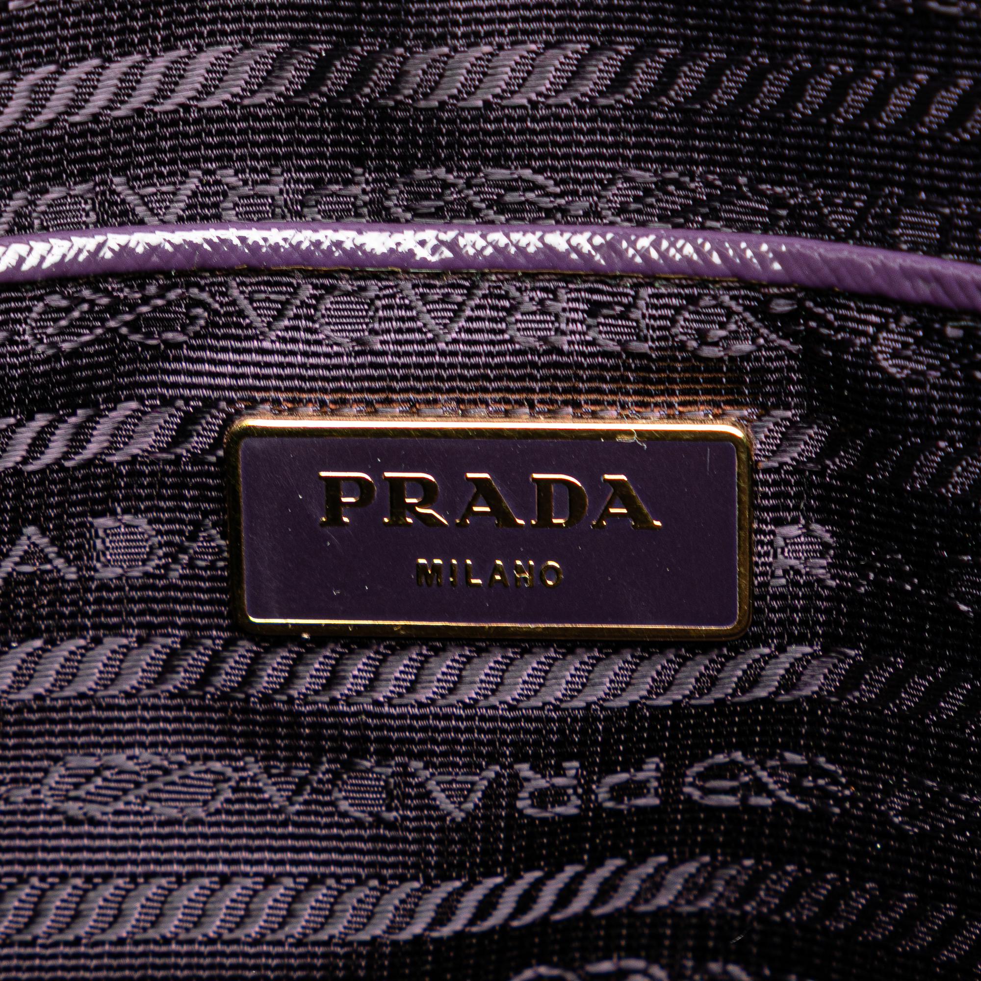 Prada Saffiano Vernice Parabole Tote